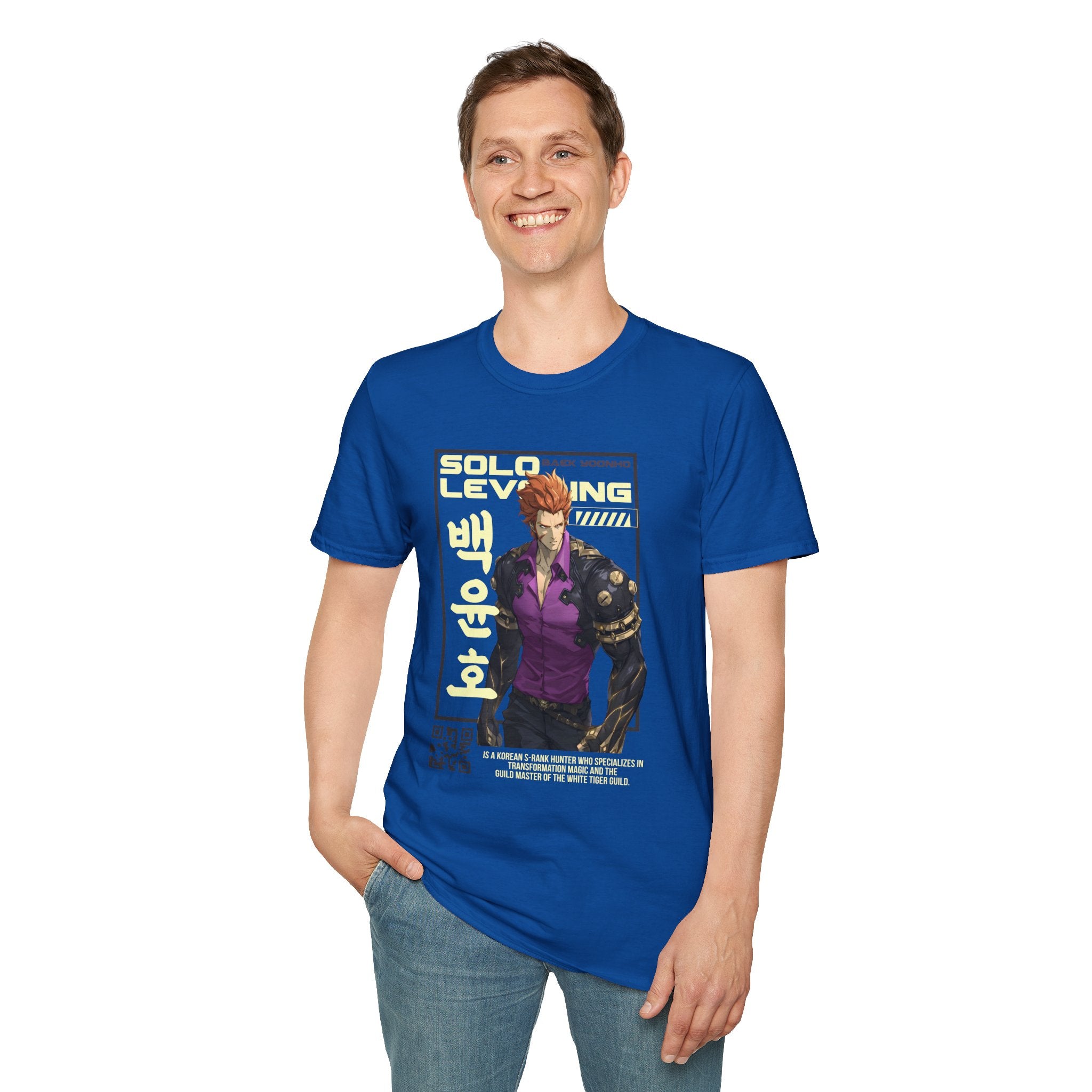 Solo Leveling T-Shirt – Baek Yoonho Anime Graphic Tee for Fans of Manhwa
