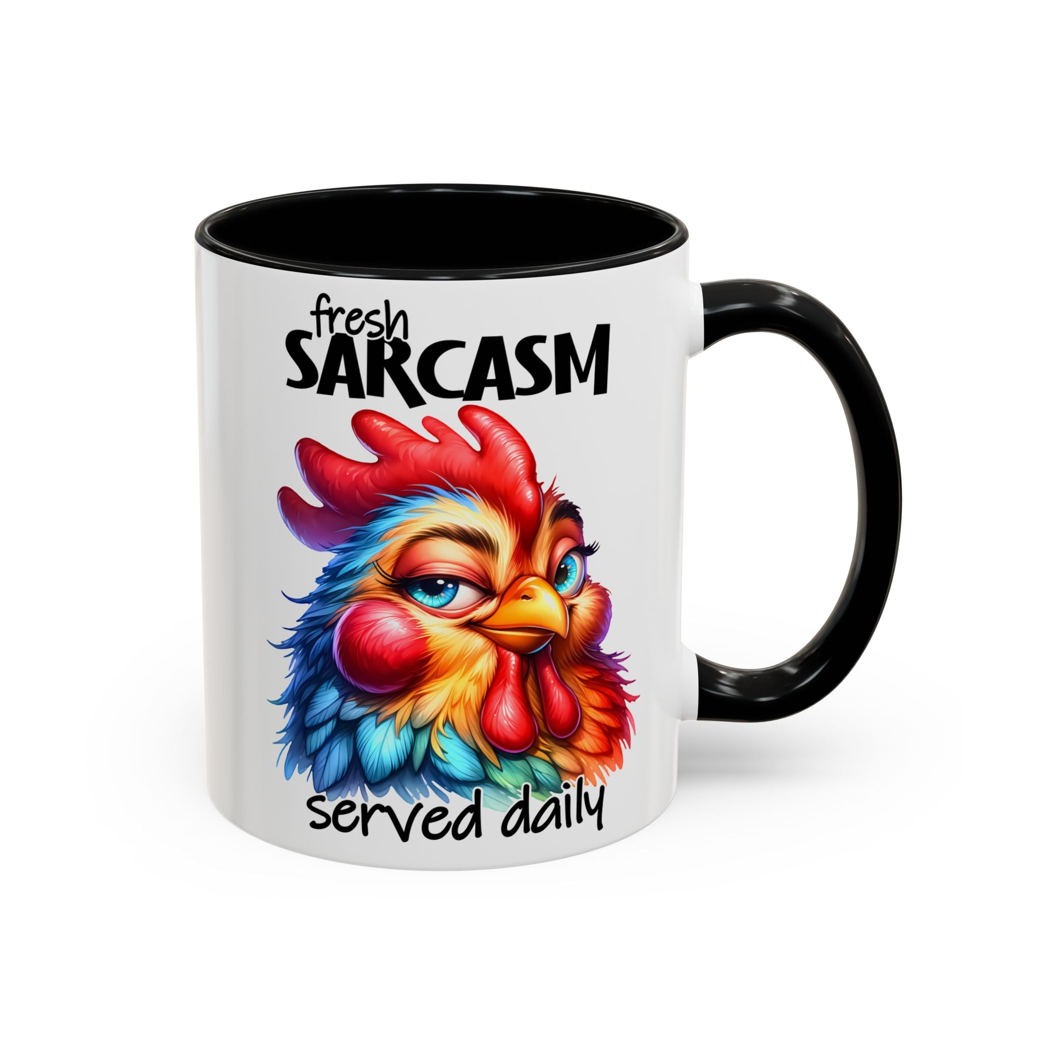Fresh Sarcasm Served Daily – Chubby Chicken Mug