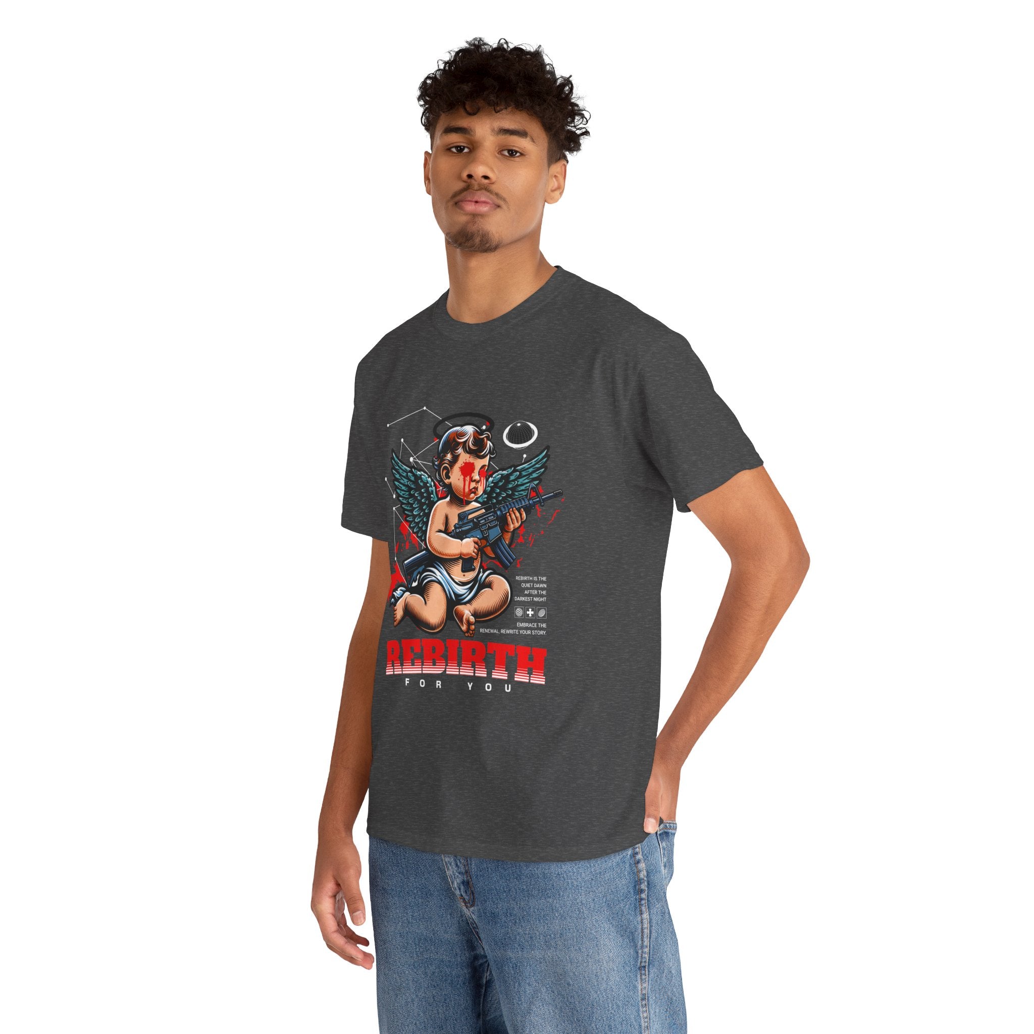 "Divine Angel" - Gothic Engraving T-Shirt Design