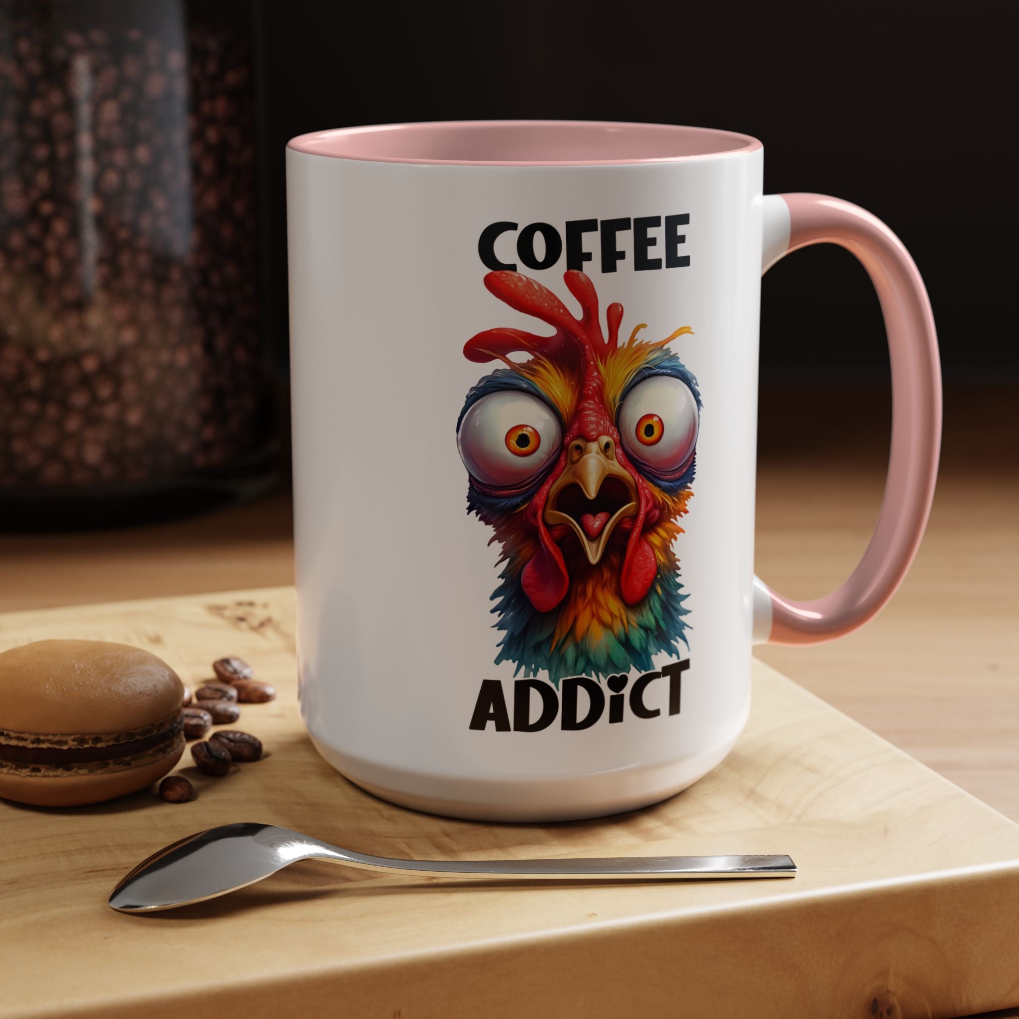 Coffee Addict – Perplexed Chicken Mug