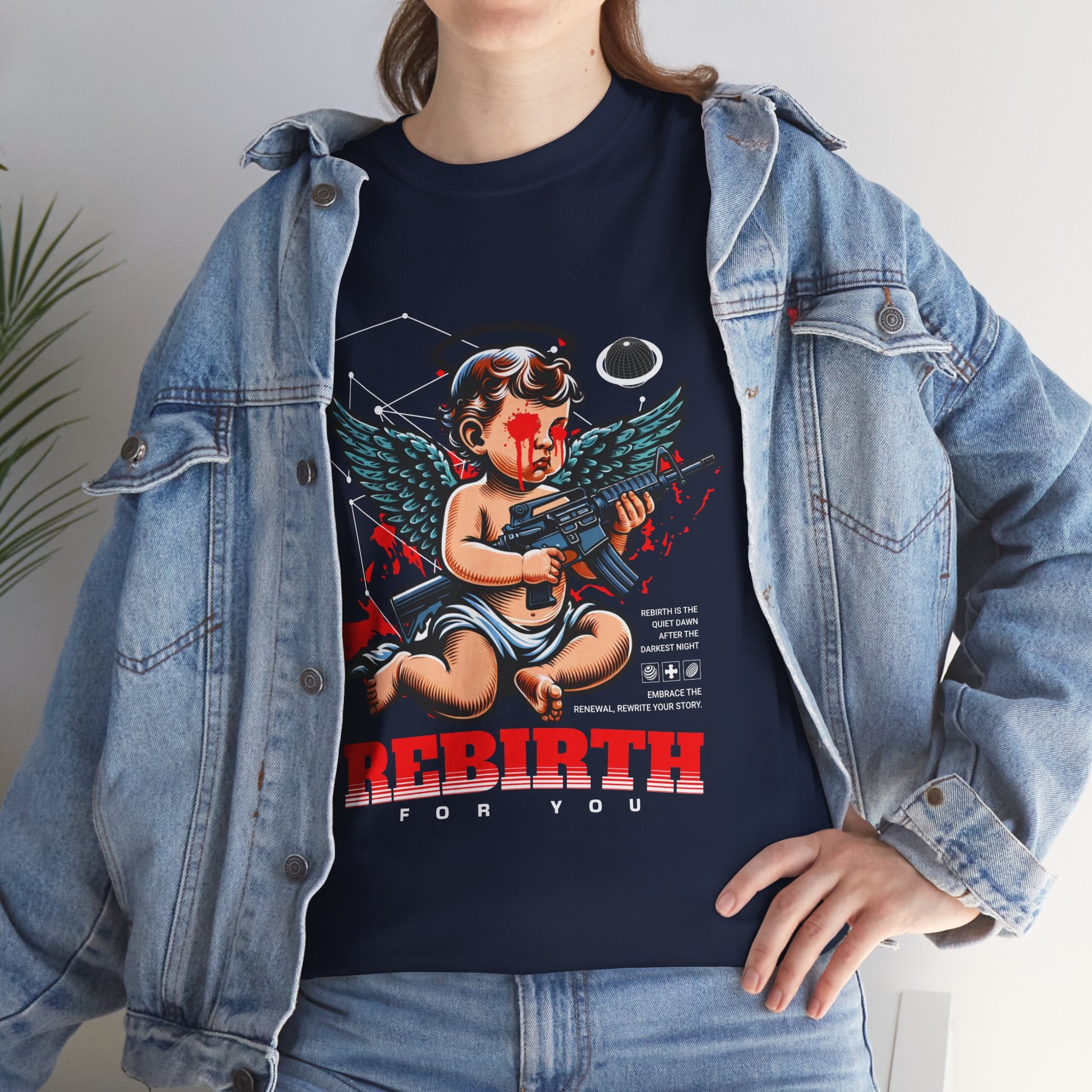 "Divine Angel" - Gothic Engraving T-Shirt Design