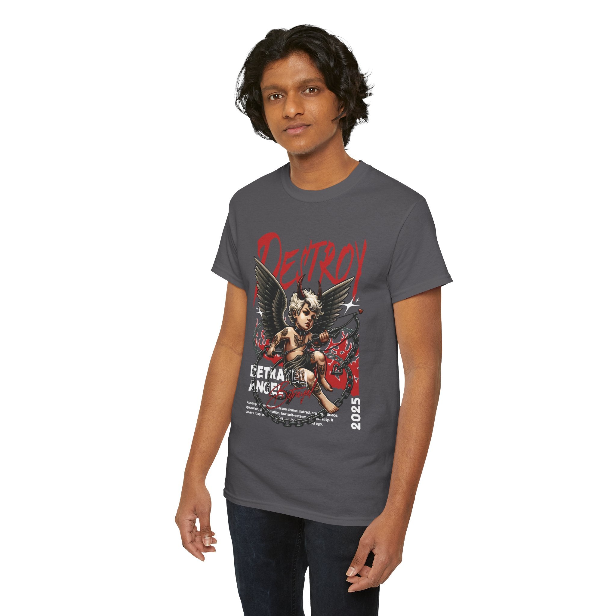 Destroyed Innocence: Betrayed Angel Streetwear Graphic