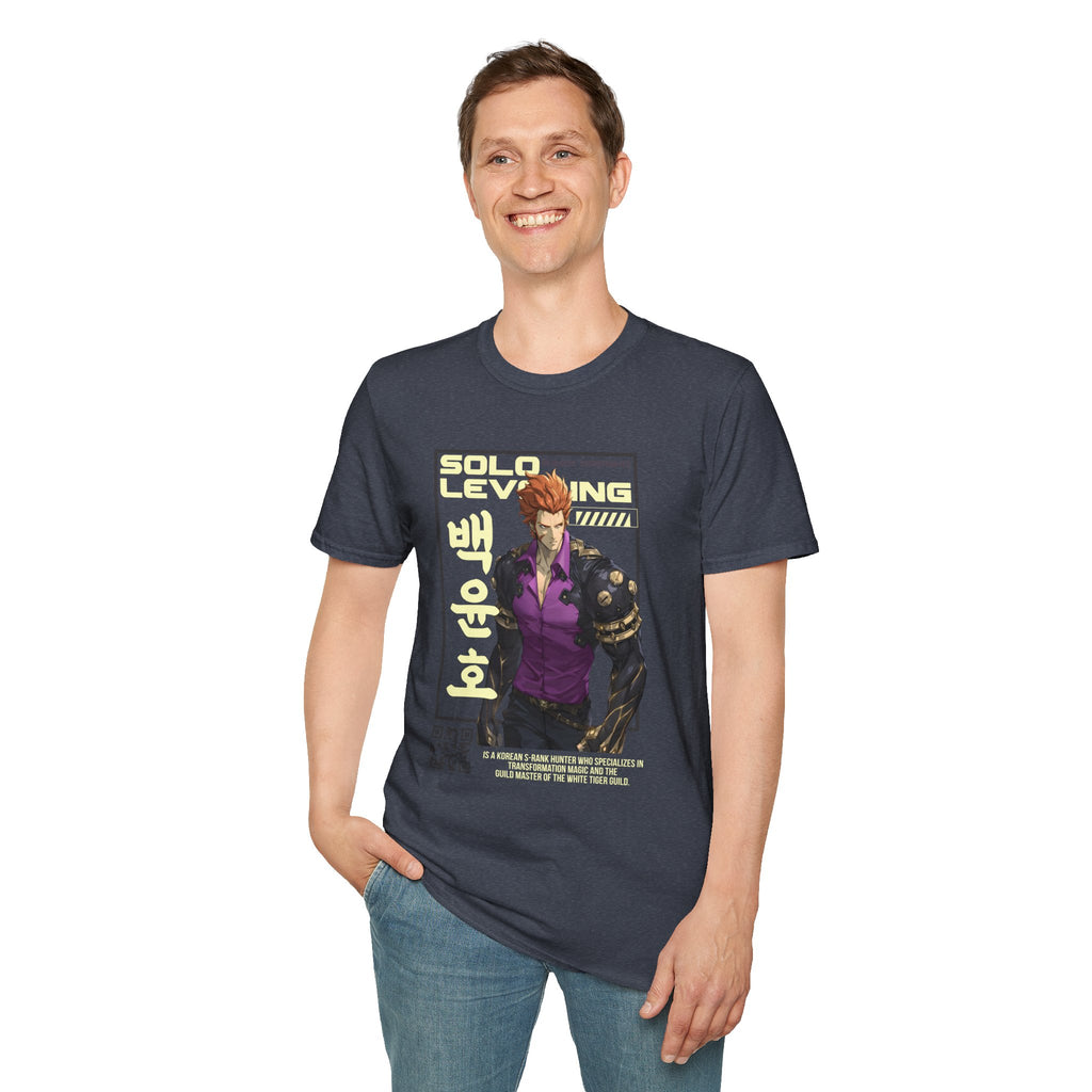 Solo Leveling T-Shirt – Baek Yoonho Anime Graphic Tee for Fans of Manhwa