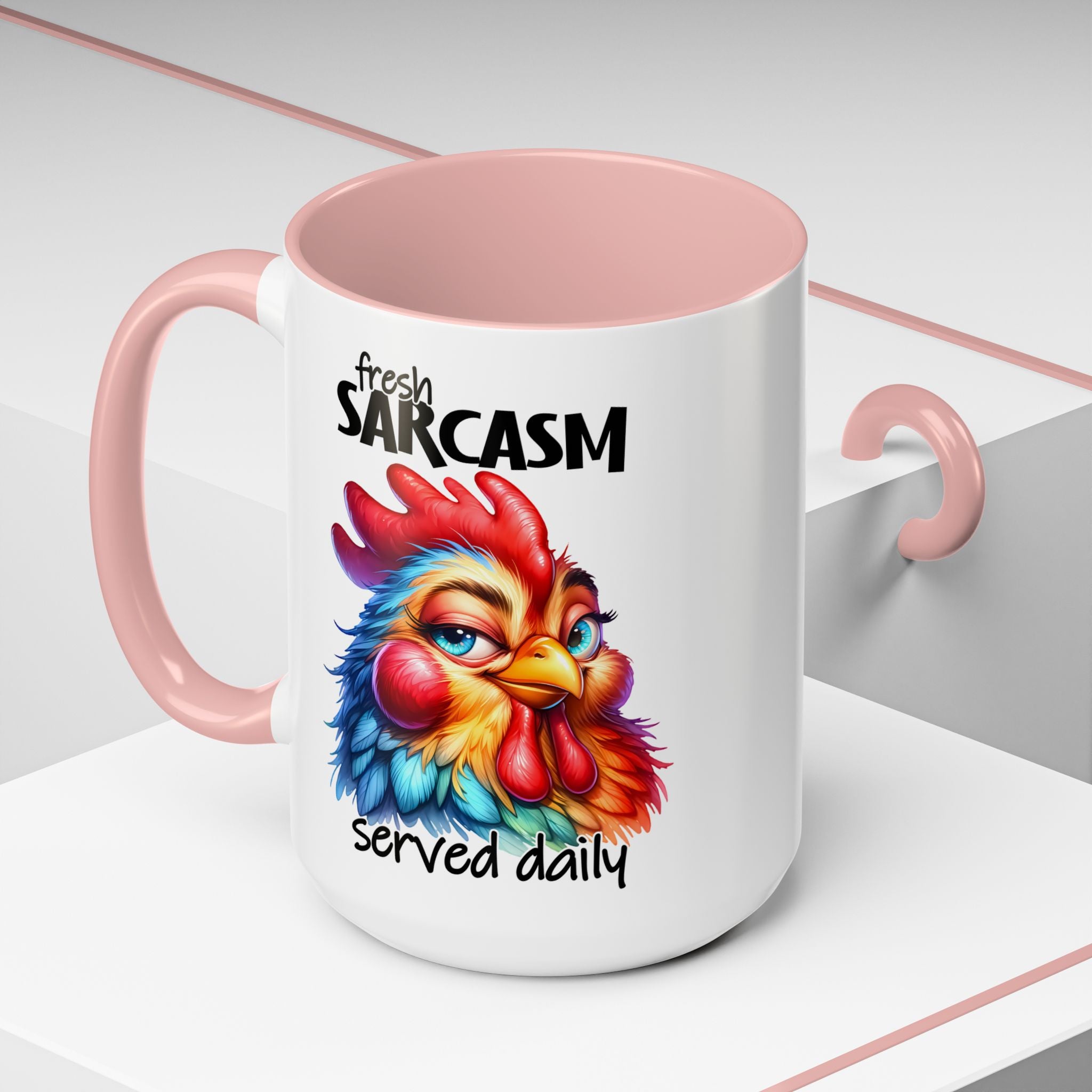 Fresh Sarcasm Served Daily – Chubby Chicken Mug