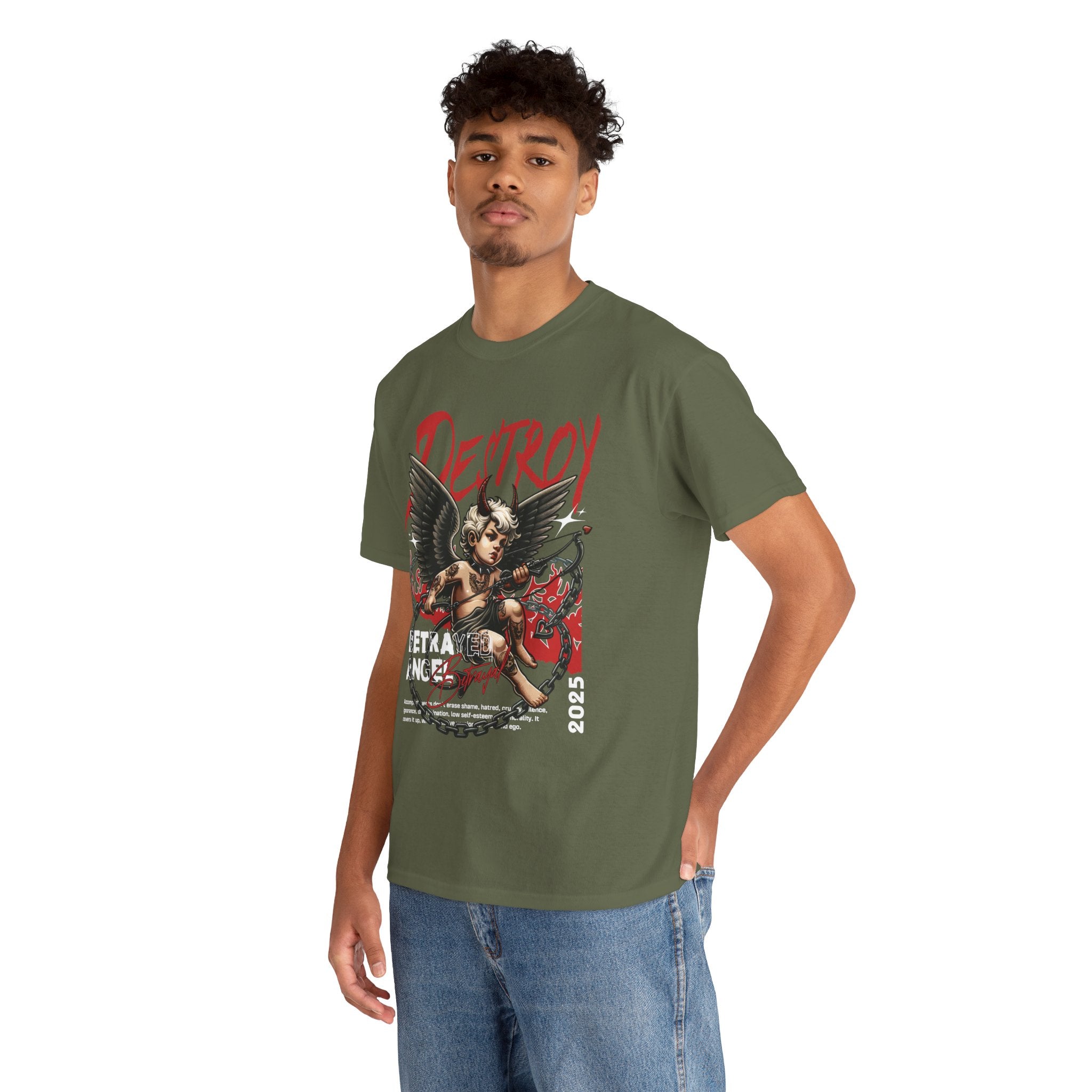 Destroyed Innocence: Betrayed Angel Streetwear Graphic