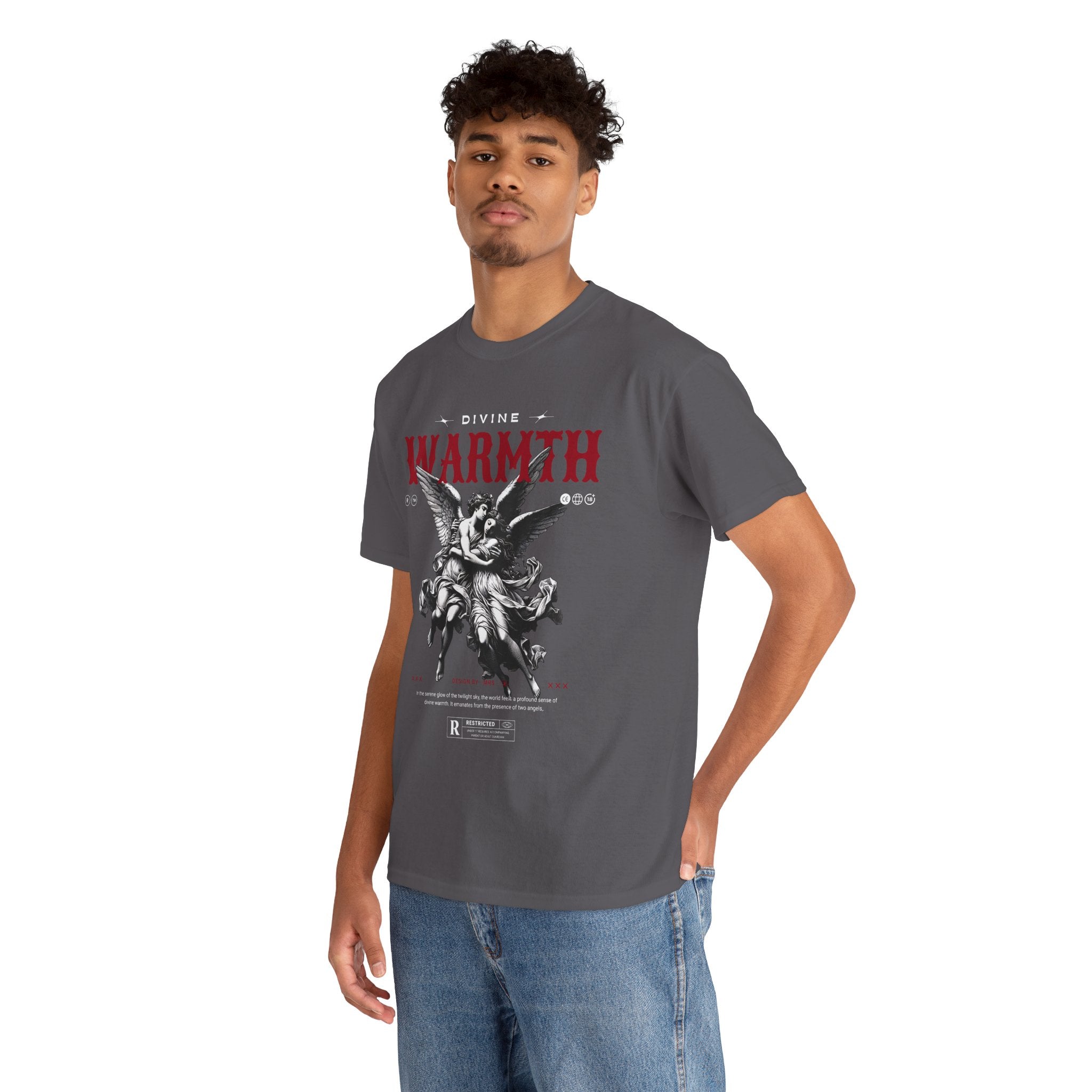 Divine Warmth: Angelic Embrace T-Shirt Design
