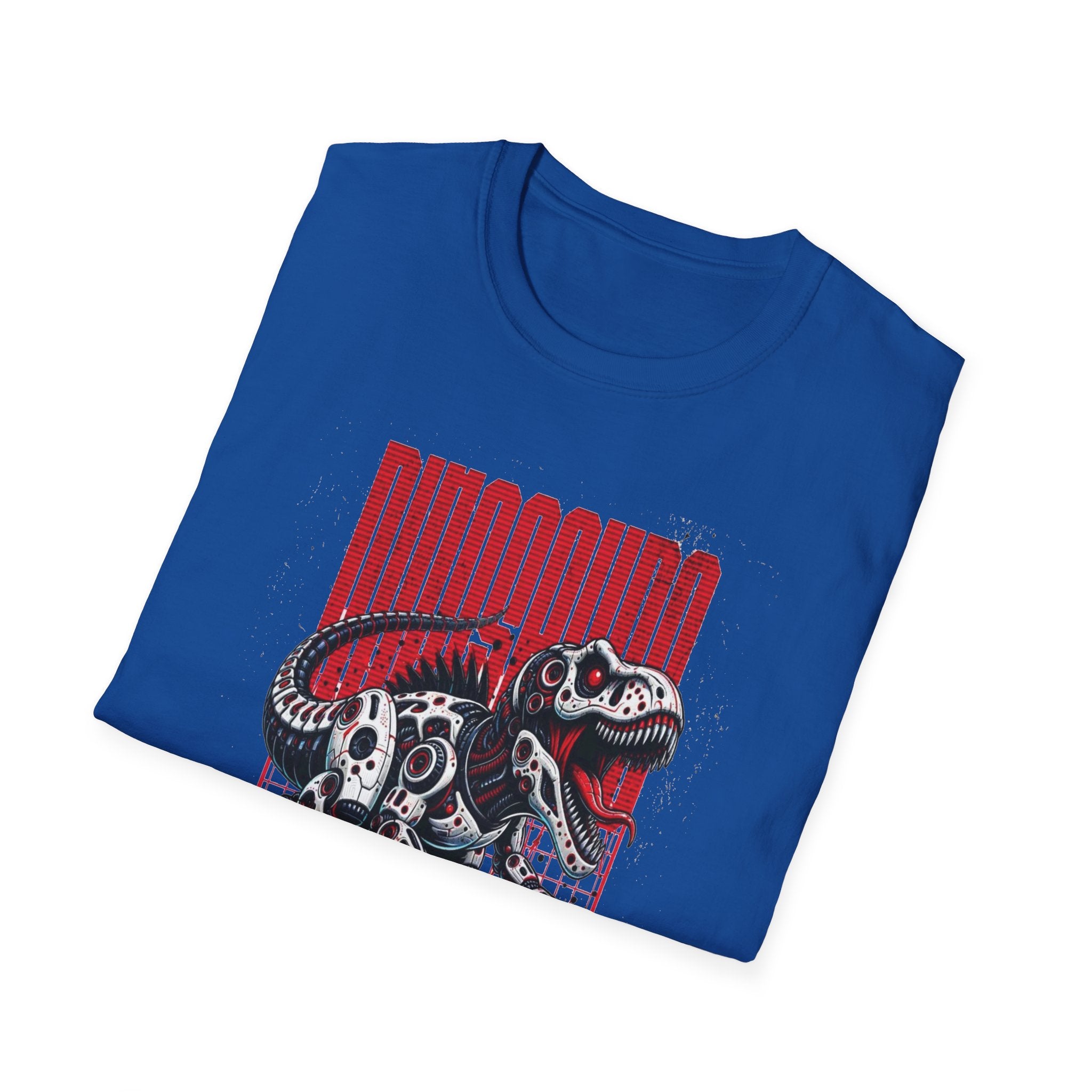 T-Rex Loading – Red Mechanical Dino Tee