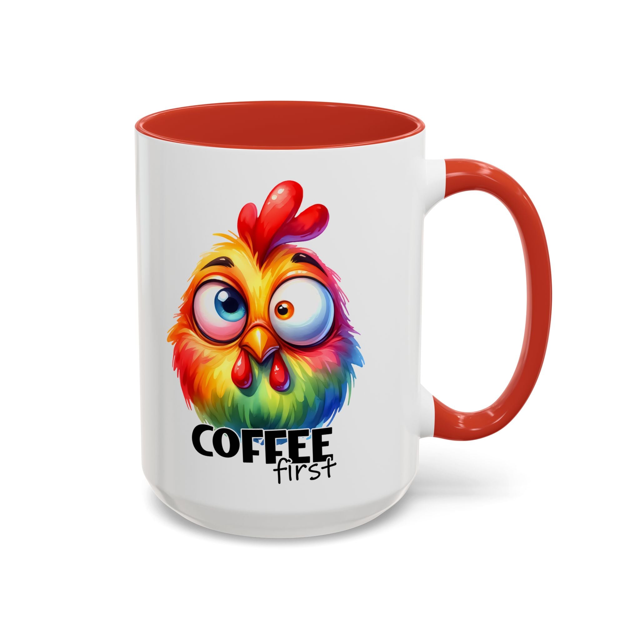 Coffee First – Colorful Chicken Mug