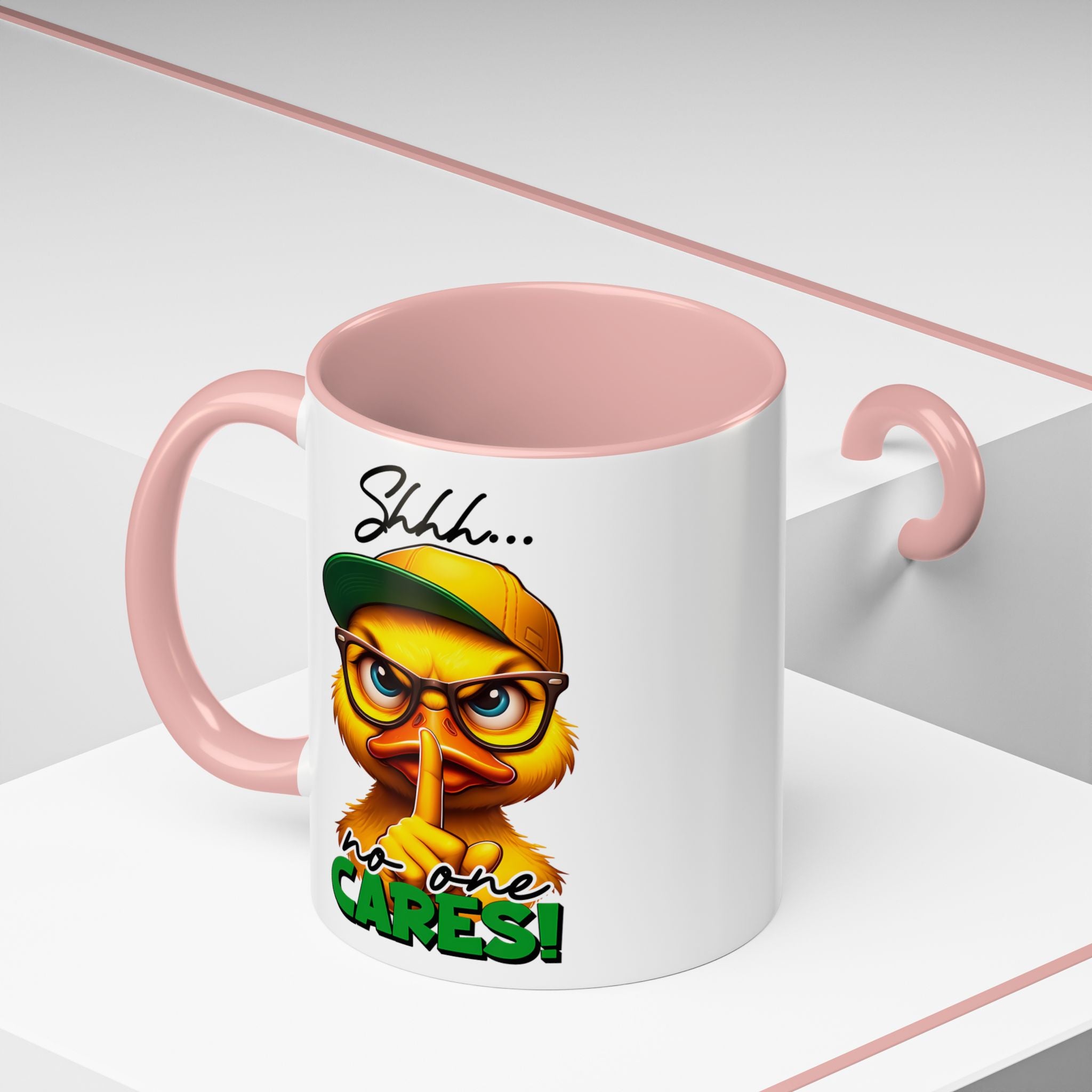 Shhh… No One Cares Duckling Mug