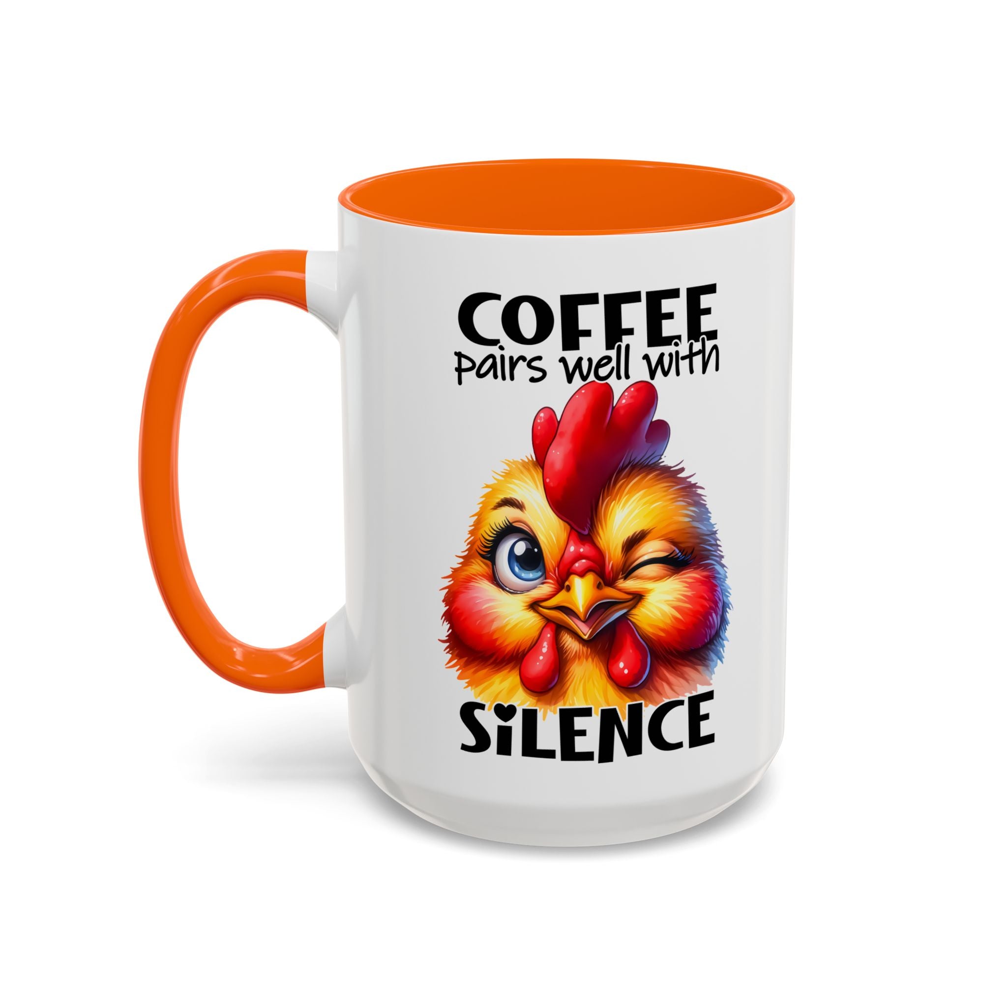 Coffee Pairs Well with Silence – Winking Chick Mug