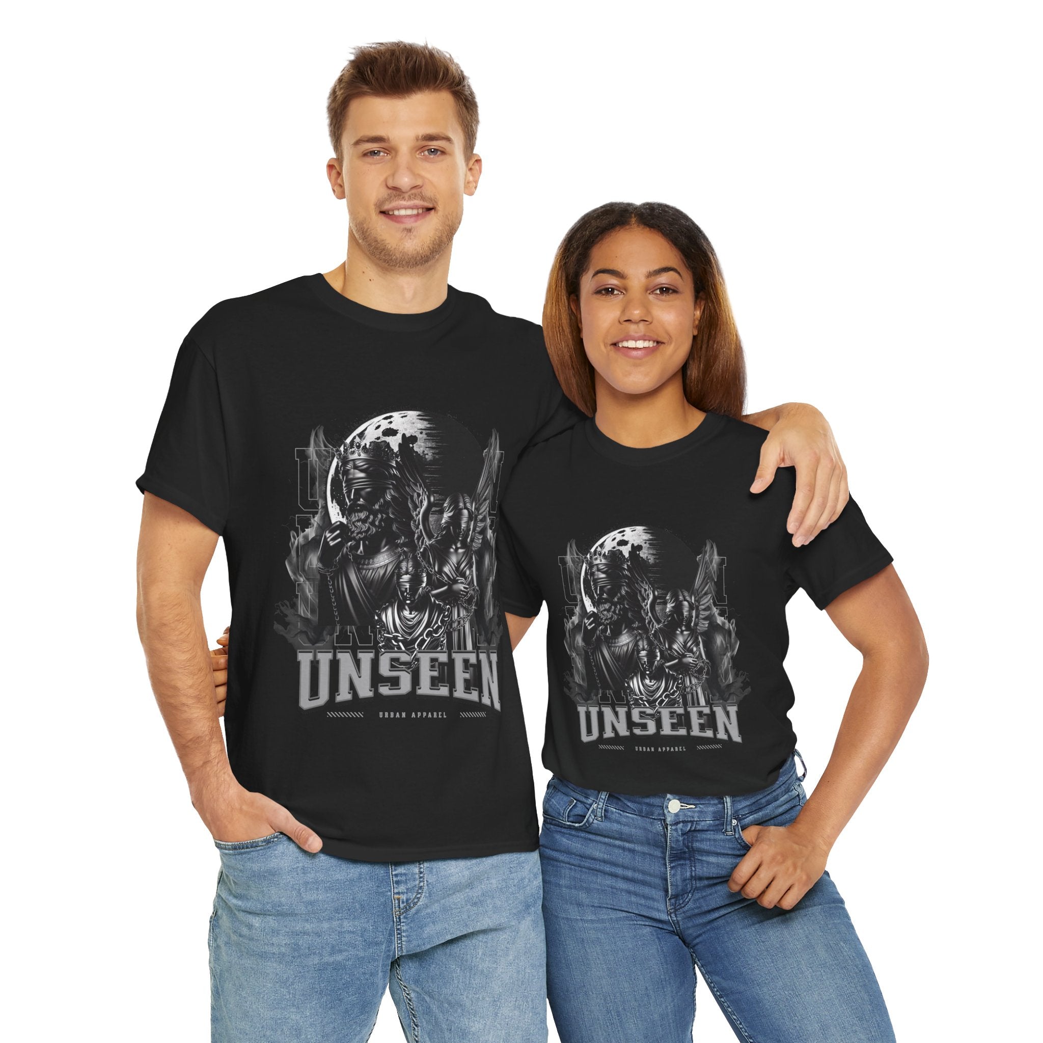 "Unseen" Blindfolded Figures with Chains - Dark Urban Apparel Digital Art