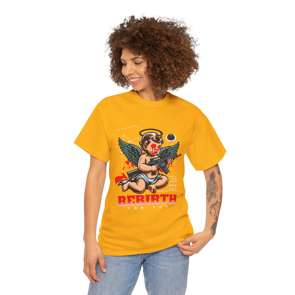 "Divine Angel" - Gothic Engraving T-Shirt Design