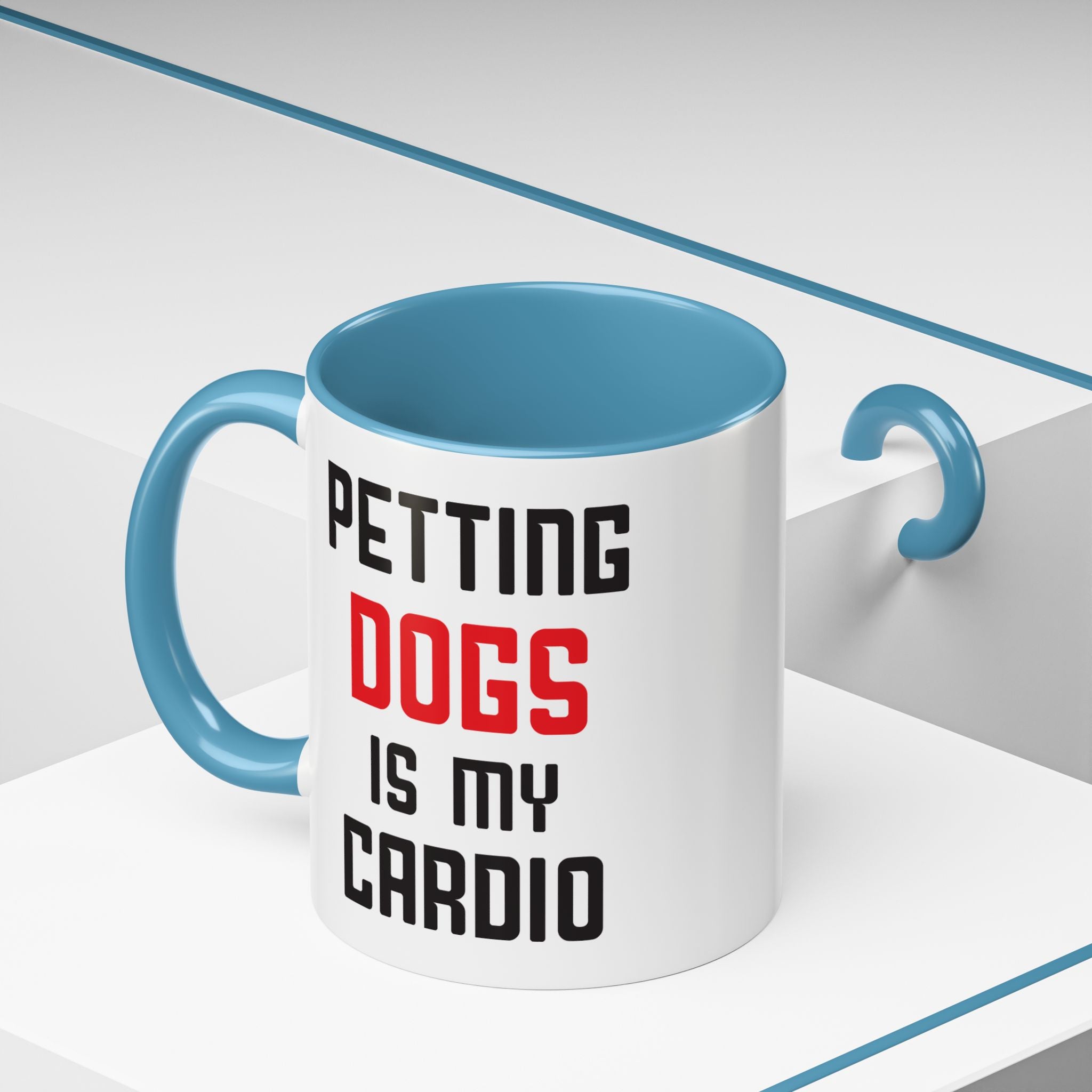 Dog Lover Coffee Mug – 11oz & 15oz Funny Pet Quote, Colorful Interior