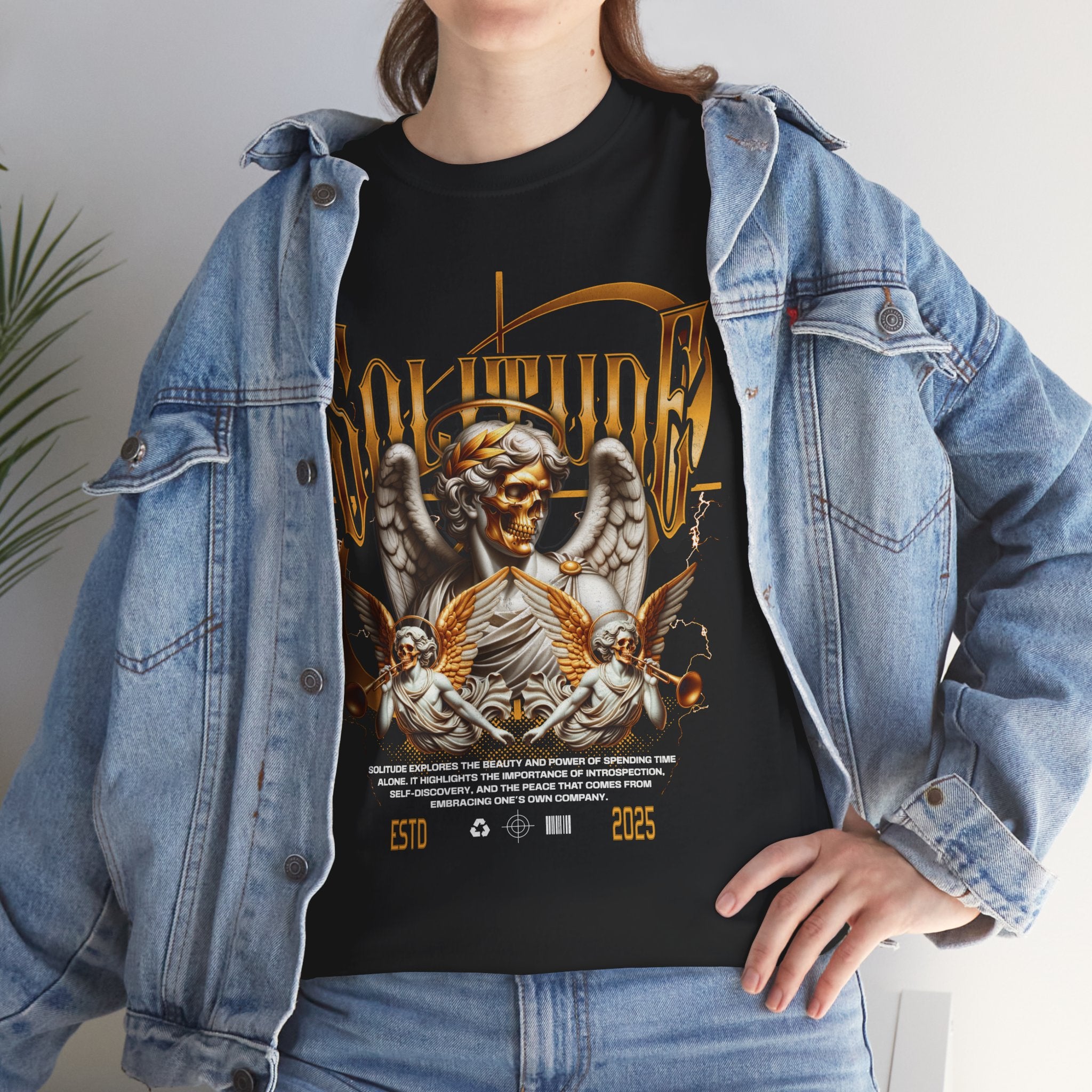 "Wings of Sin" - Gothic T-Shirt Design