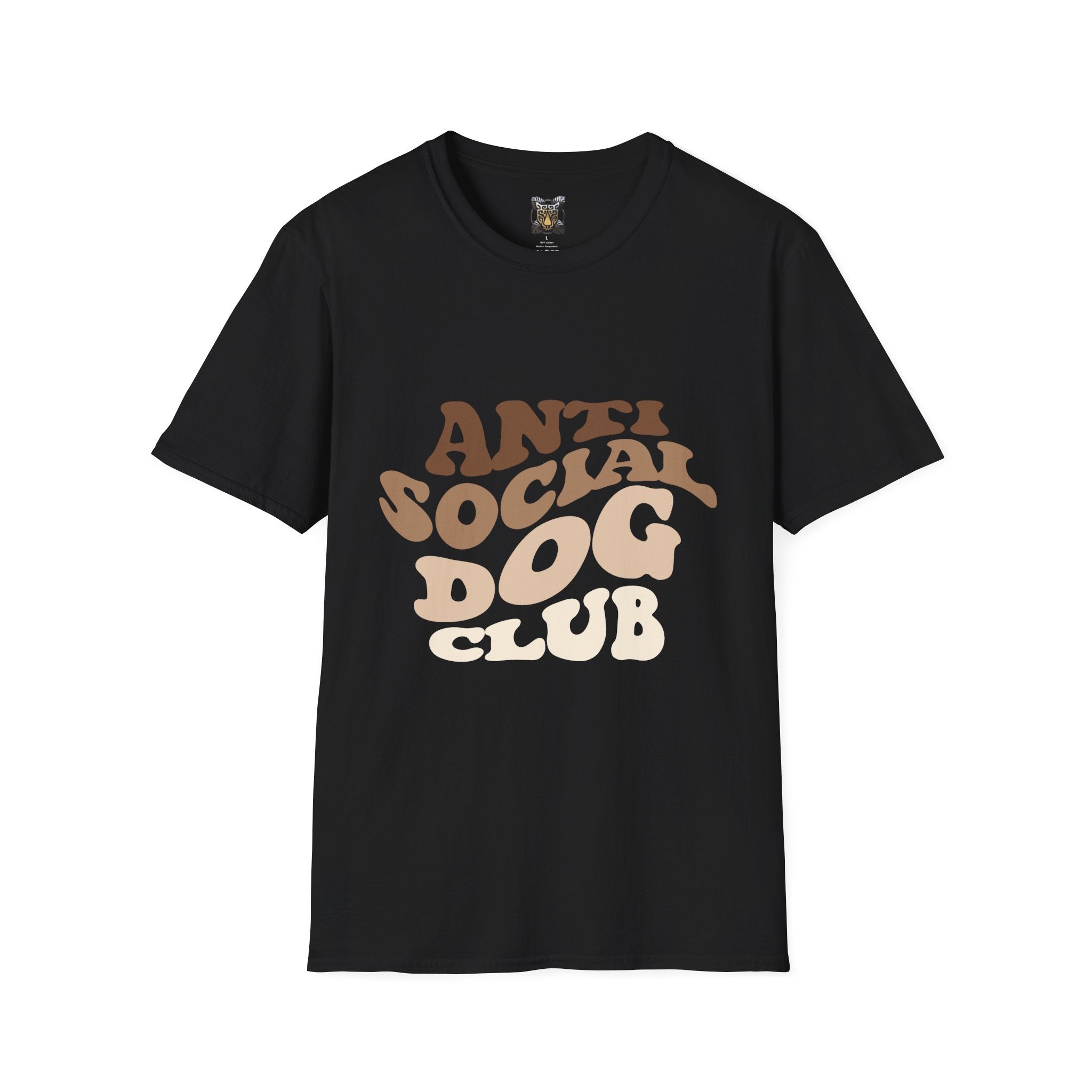 Anti Social Dog Club T-Shirt – Funny Dog Lover Graphic Tee, Introvert Pet Owner Shirt, Unisex Casual Apparel