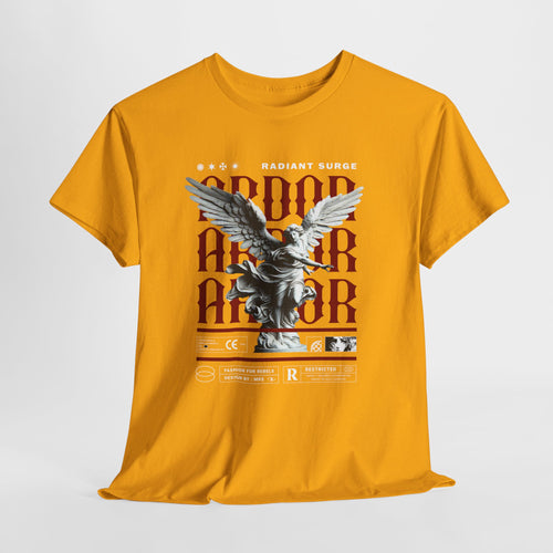 "Divine Angel" - Gothic Black & White T-Shirt Design