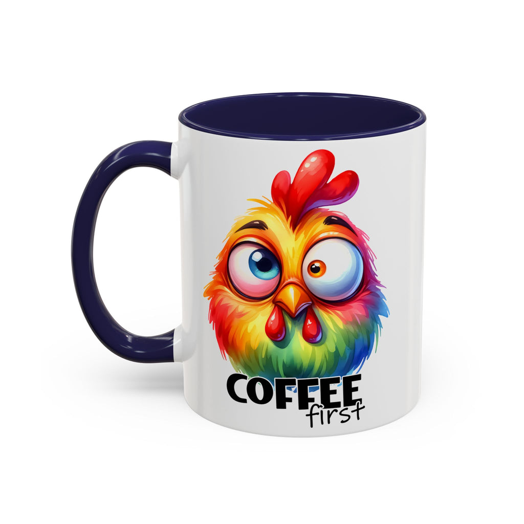 Coffee First – Colorful Chicken Mug