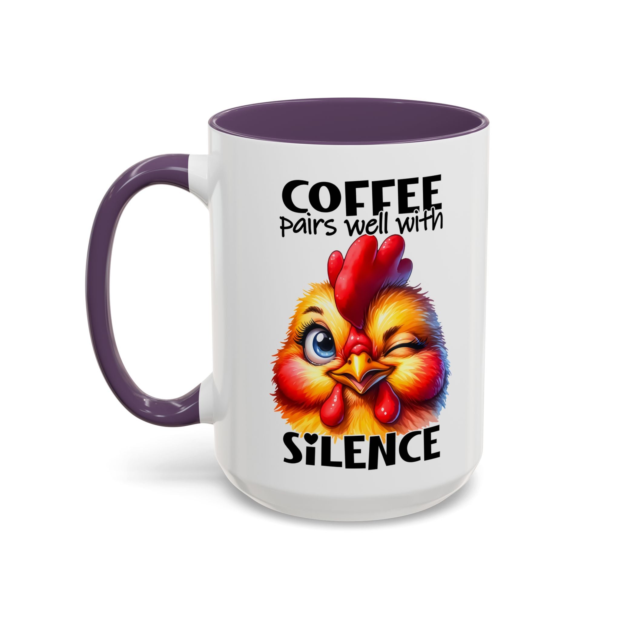 Coffee Pairs Well with Silence – Winking Chick Mug