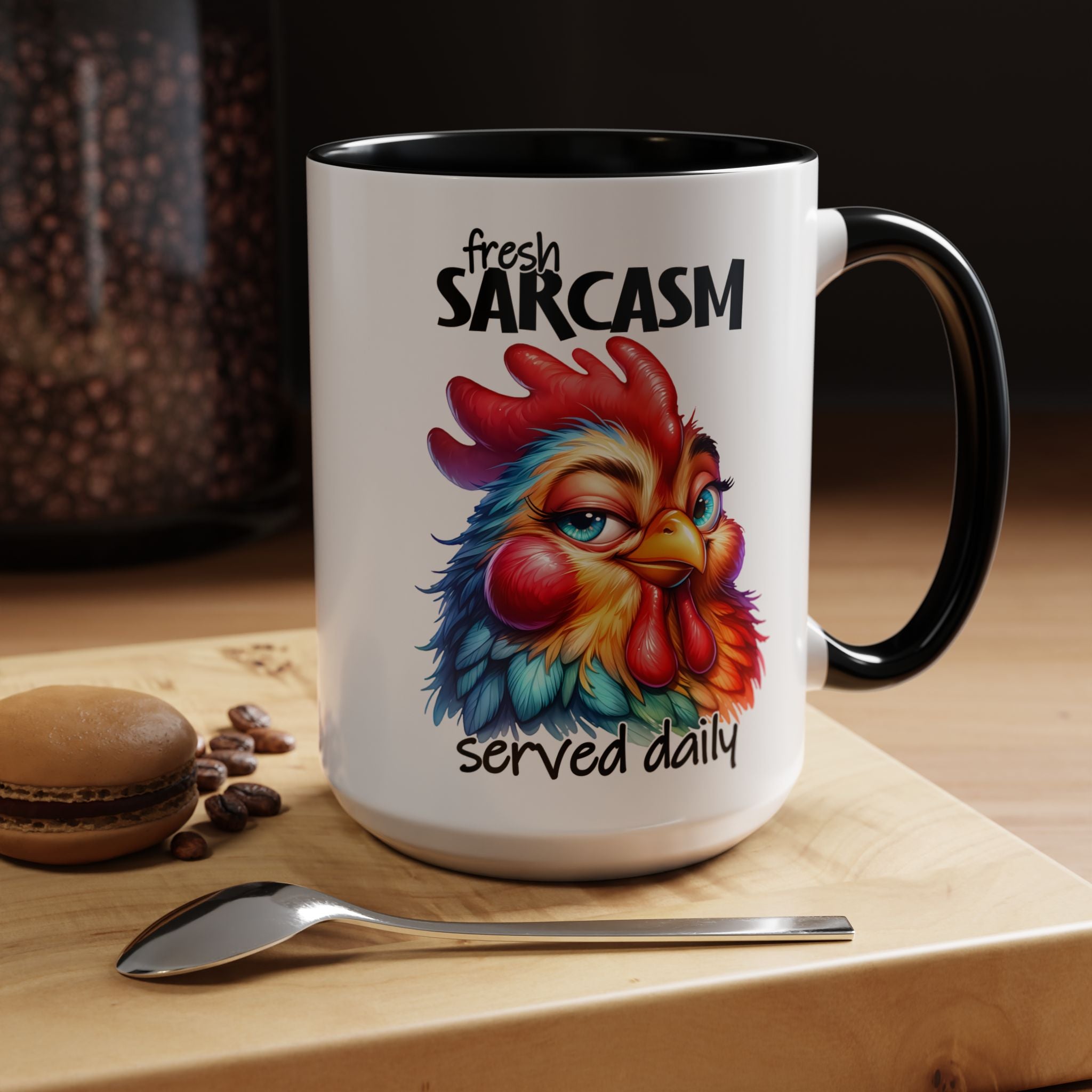 Fresh Sarcasm Served Daily – Chubby Chicken Mug