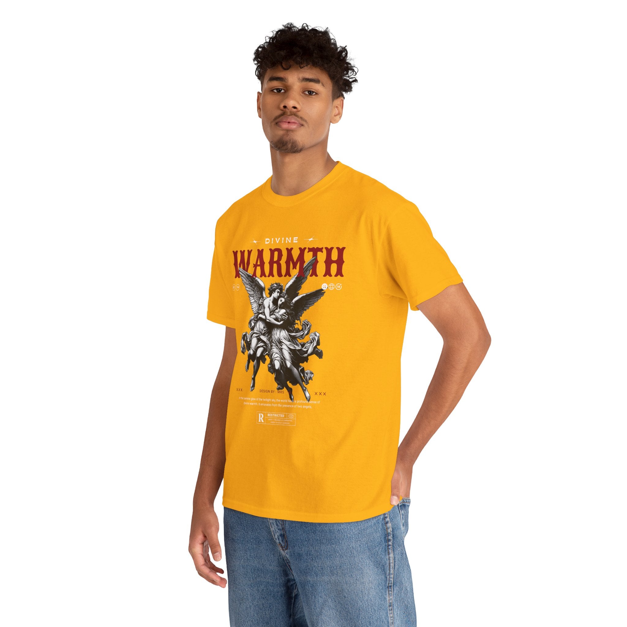 Divine Warmth: Angelic Embrace T-Shirt Design