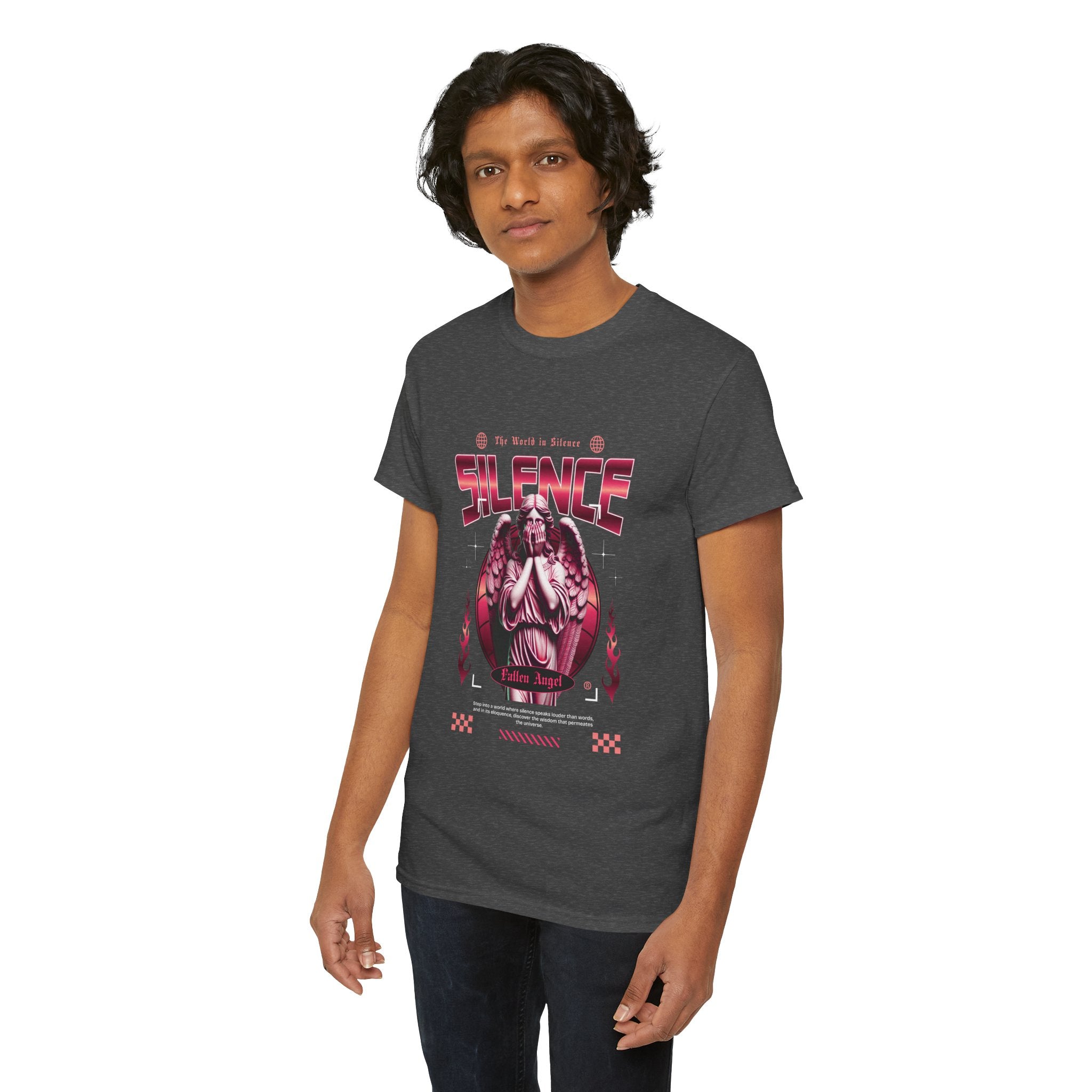 Echoes of Silence: Fallen Angel Streetwear Art