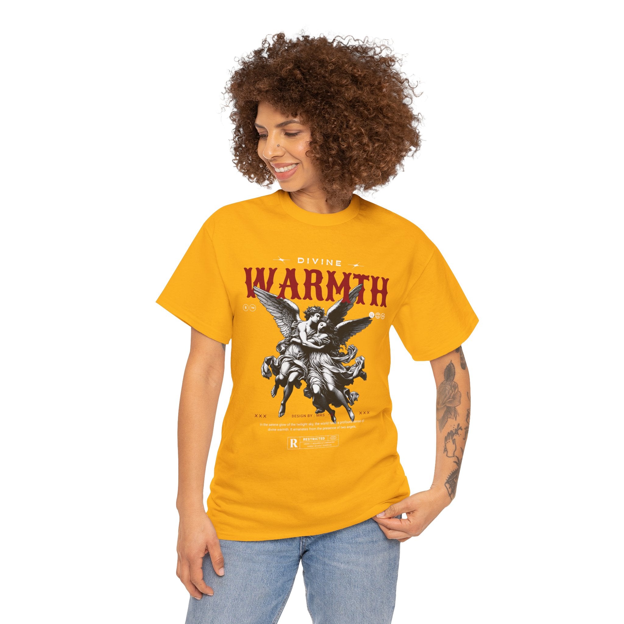 Divine Warmth: Angelic Embrace T-Shirt Design