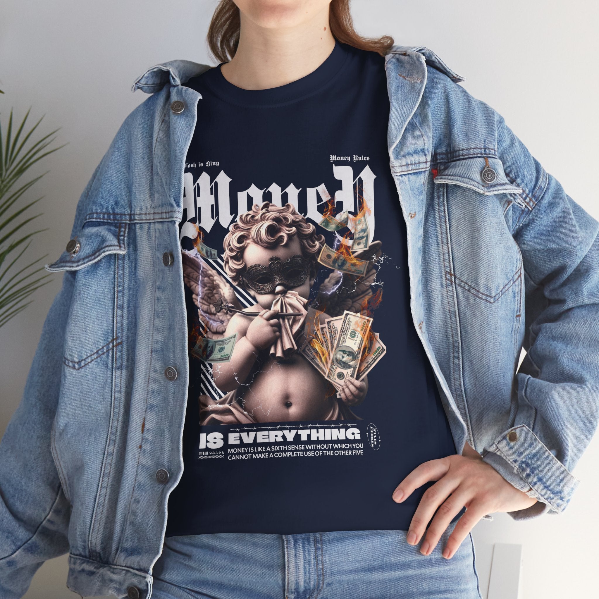 Money is Everything: Opulent Cherub Streetwear Design