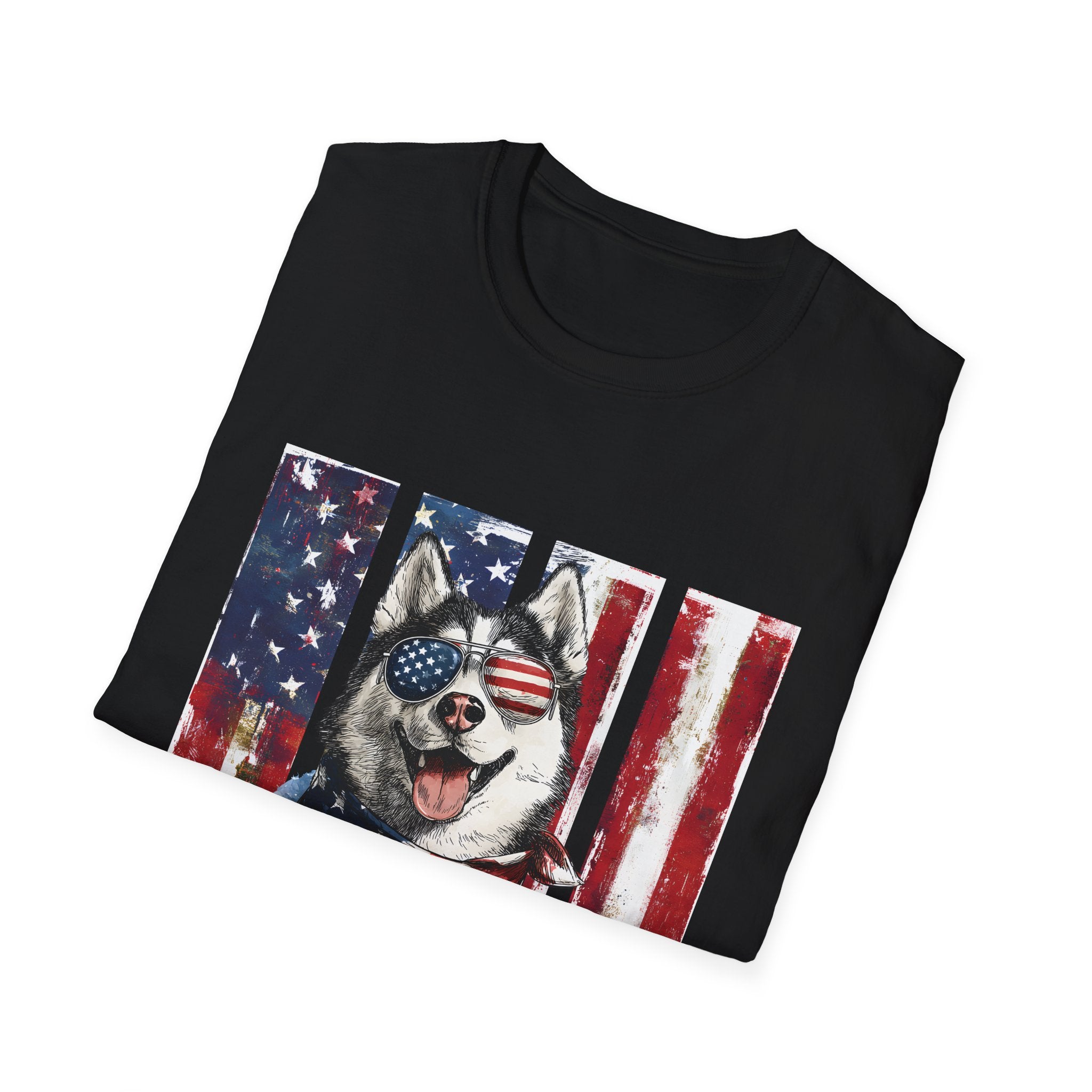 Patriotic Paws: Siberian Husky Edition