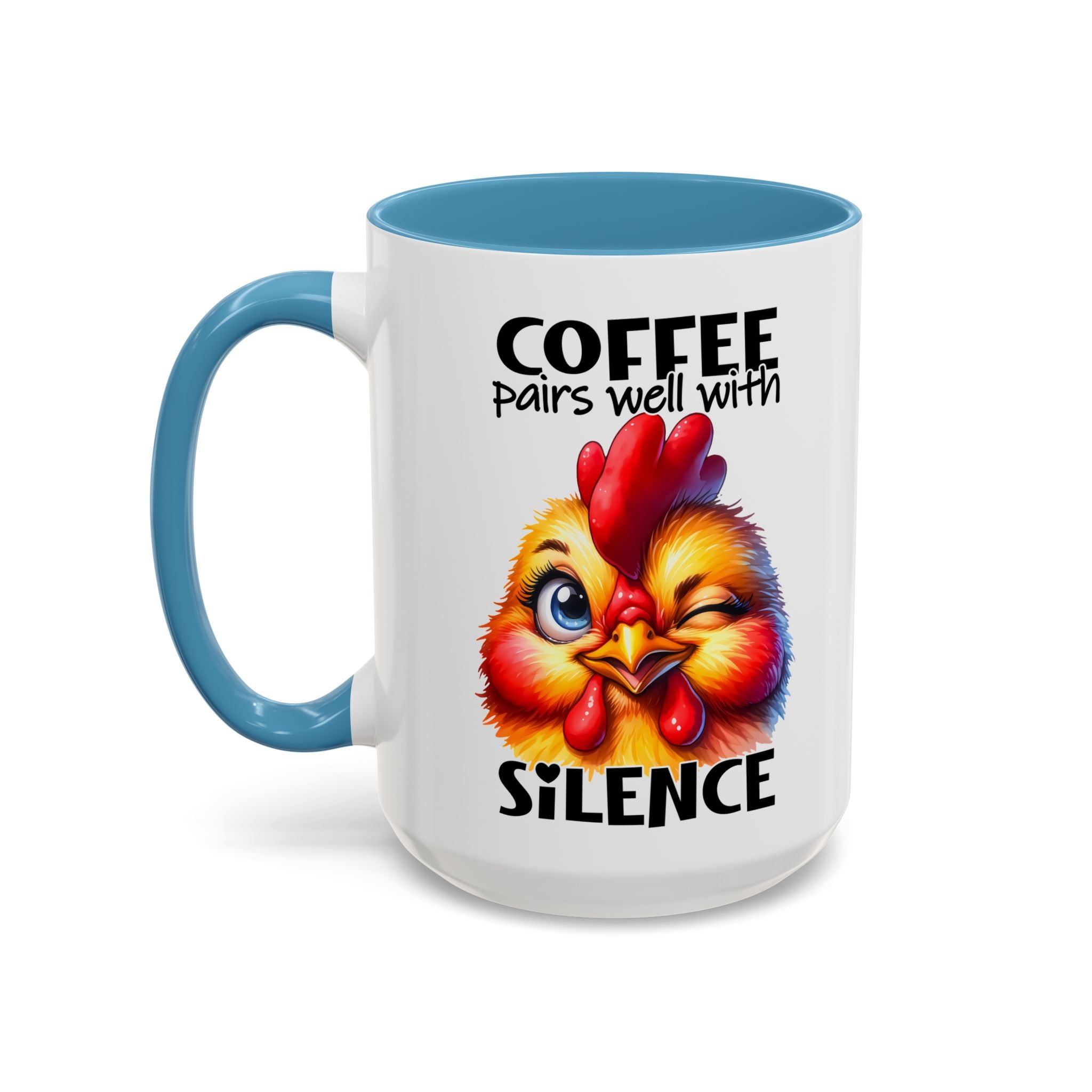 Coffee Pairs Well with Silence – Winking Chick Mug