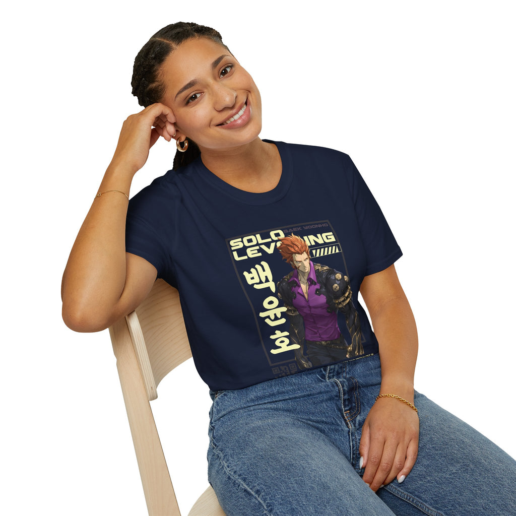 Solo Leveling T-Shirt – Baek Yoonho Anime Graphic Tee for Fans of Manhwa