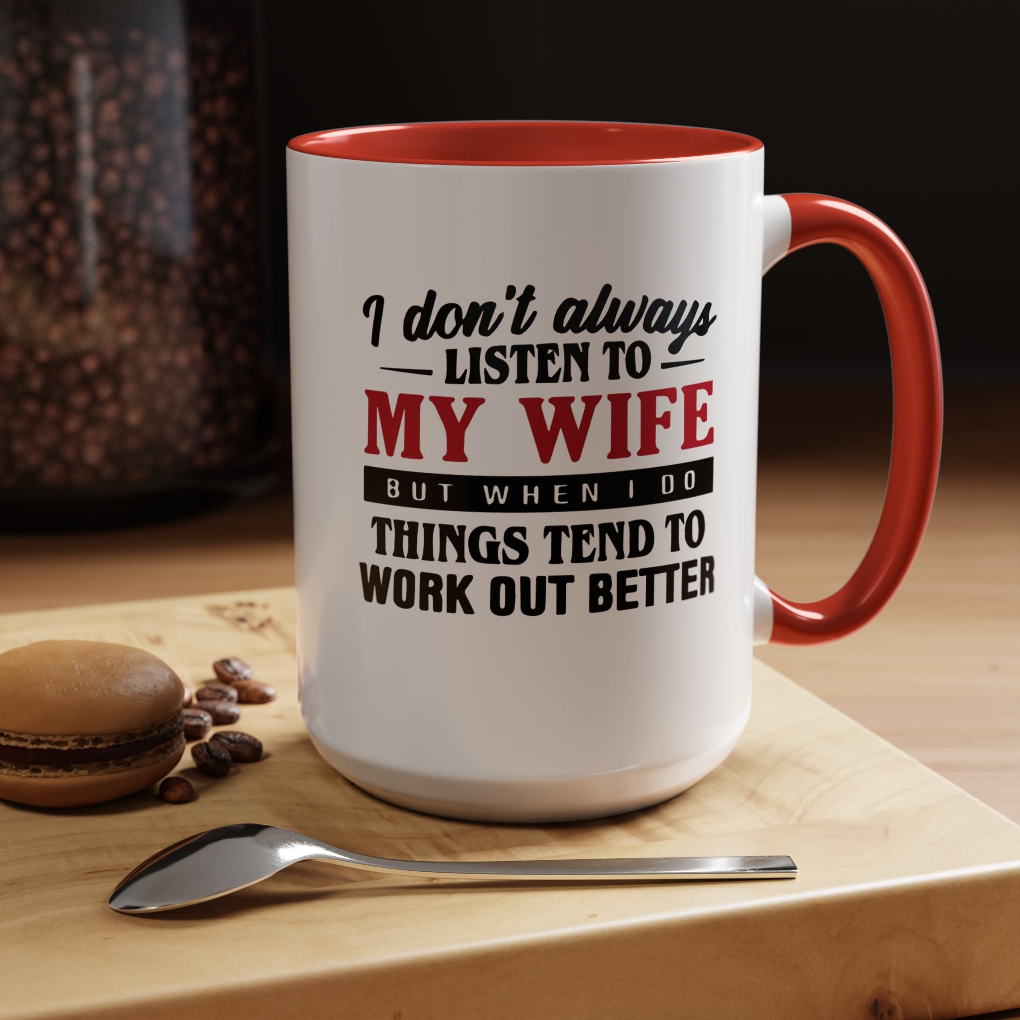 Funny Husband Coffee Mug – 11oz & 15oz Humor Quote, Colorful Interior