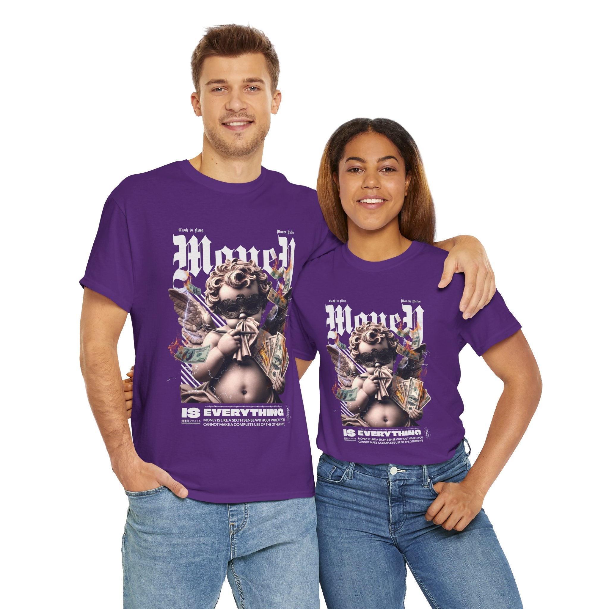 Money is Everything: Opulent Cherub Streetwear Design