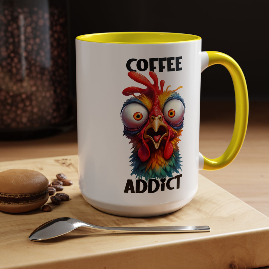 Coffee Addict – Perplexed Chicken Mug