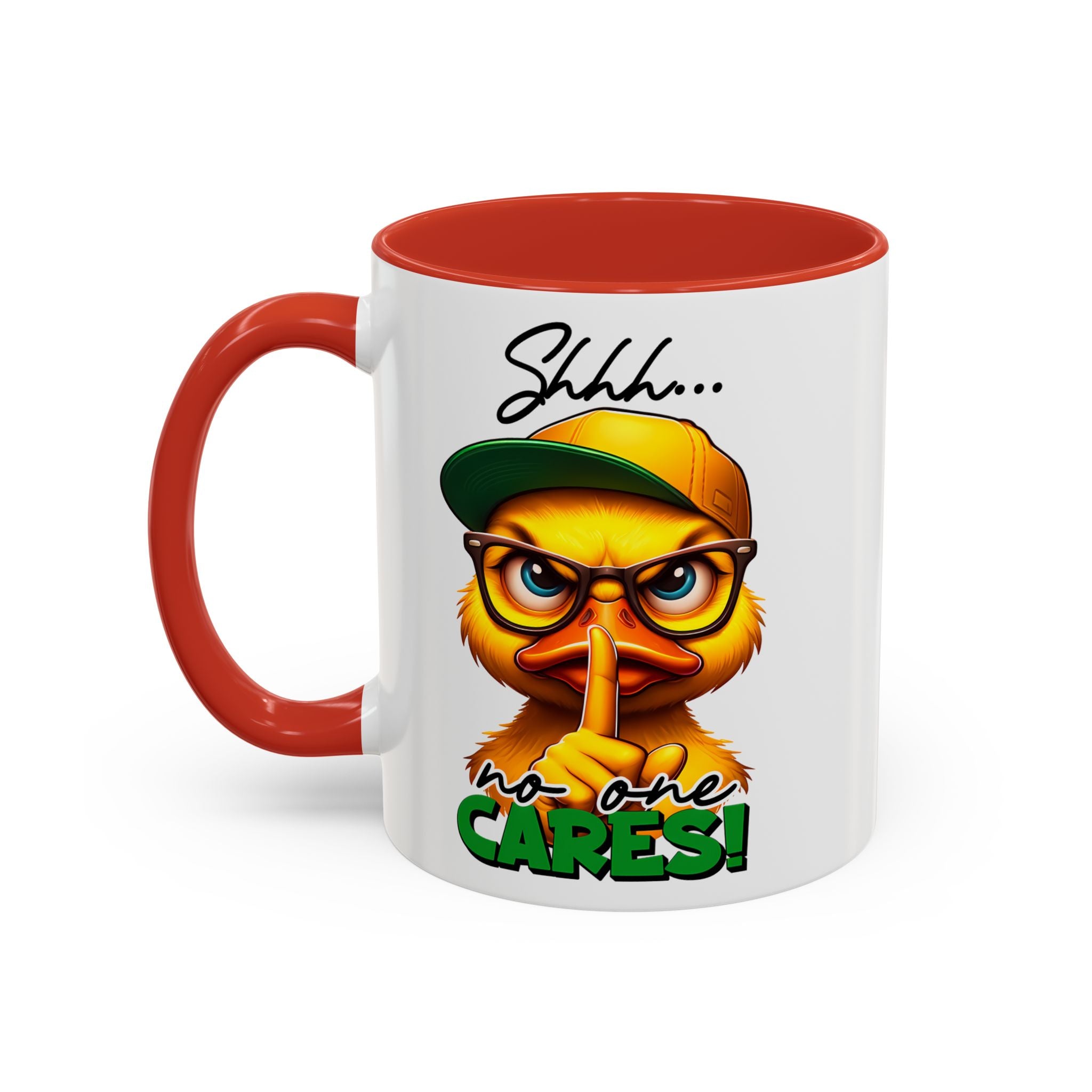 Shhh… No One Cares Duckling Mug