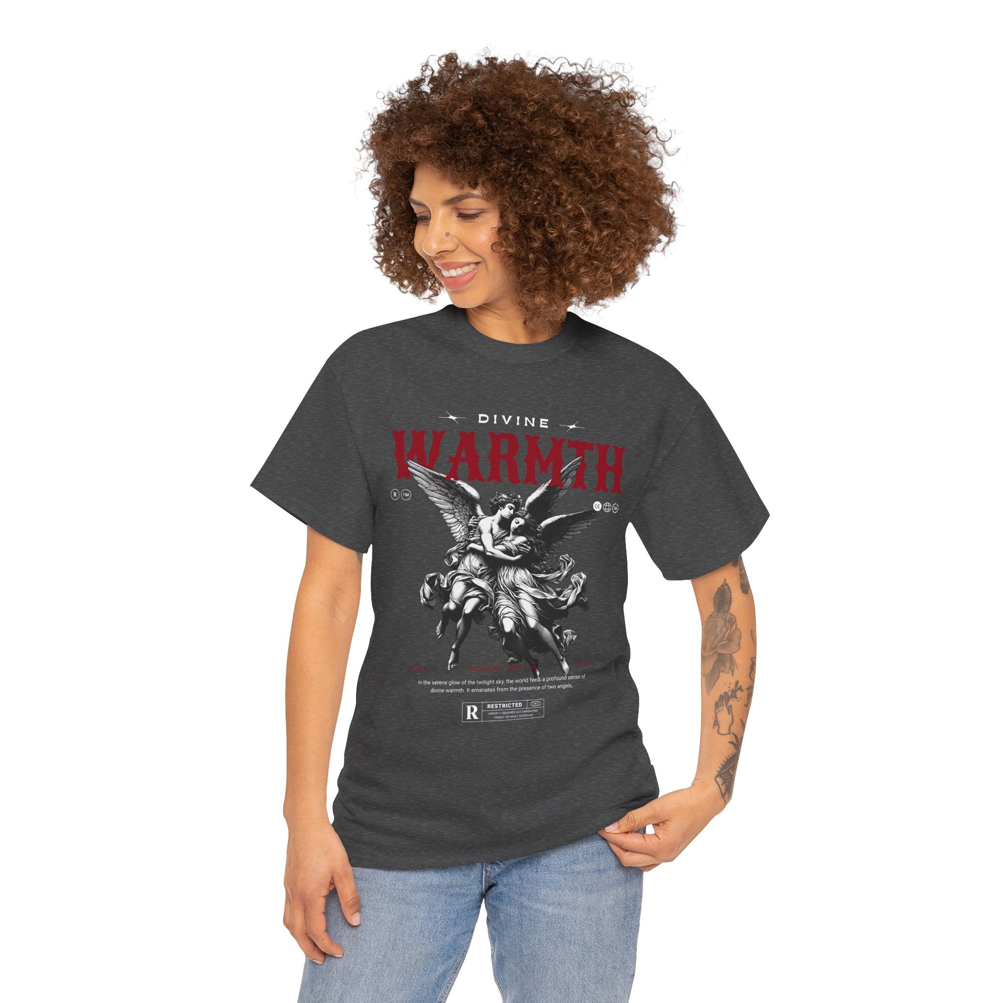 Divine Warmth: Angelic Embrace T-Shirt Design