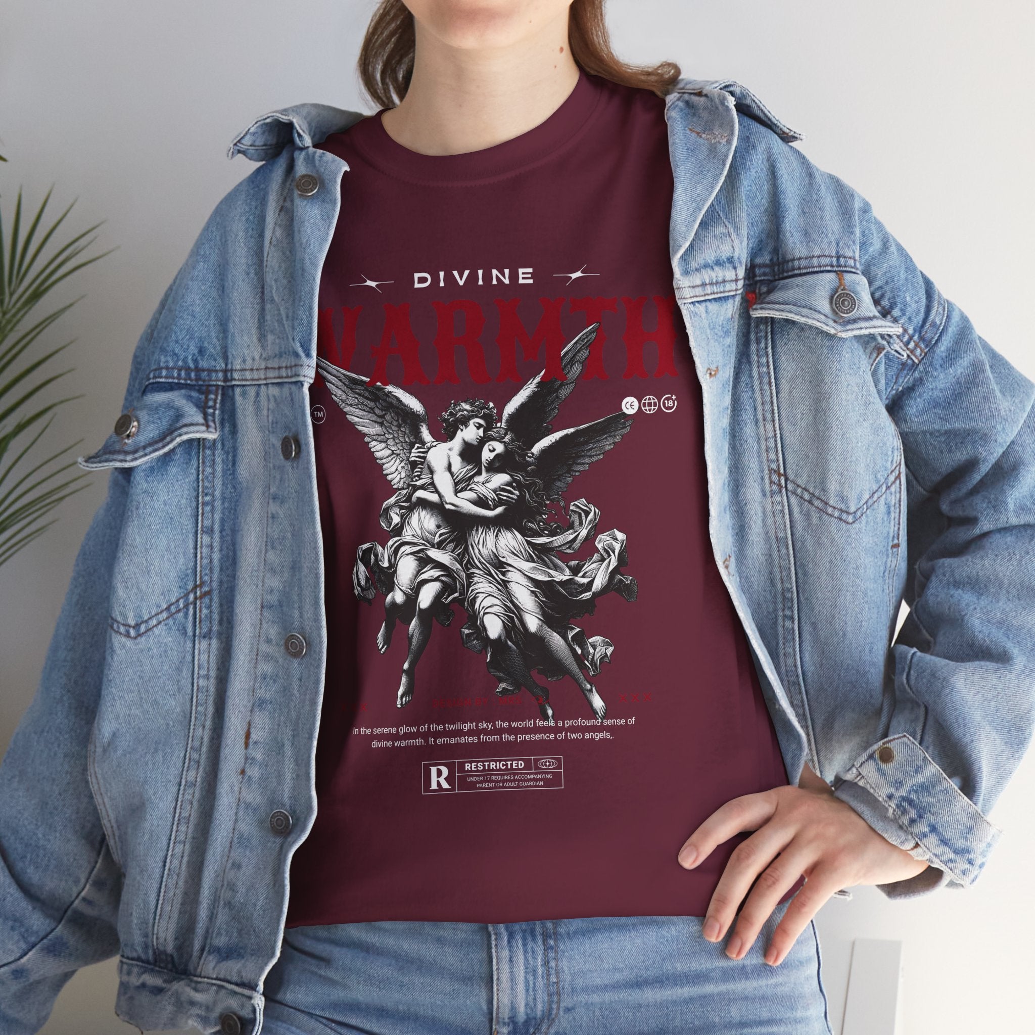 Divine Warmth: Angelic Embrace T-Shirt Design
