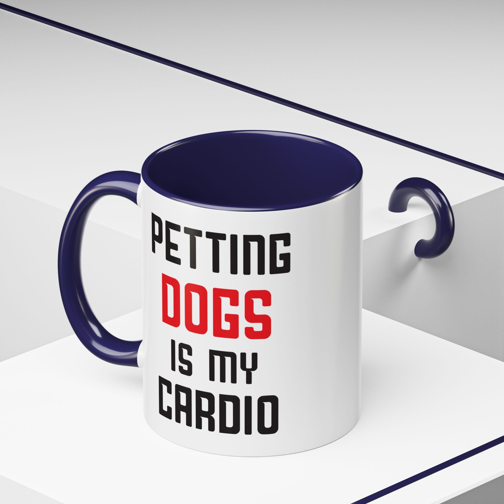 Dog Lover Coffee Mug – 11oz & 15oz Funny Pet Quote, Colorful Interior