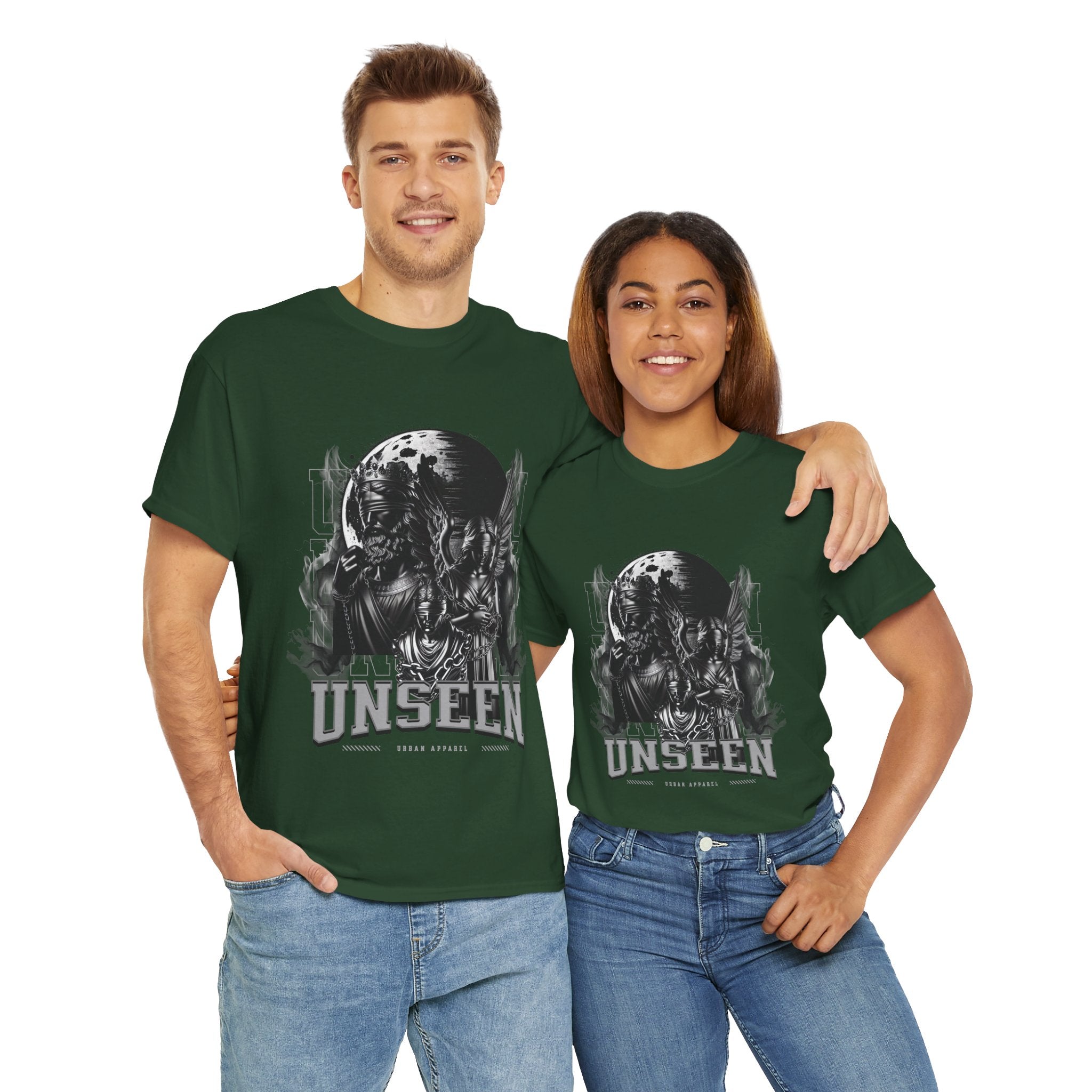 "Unseen" Blindfolded Figures with Chains - Dark Urban Apparel Digital Art