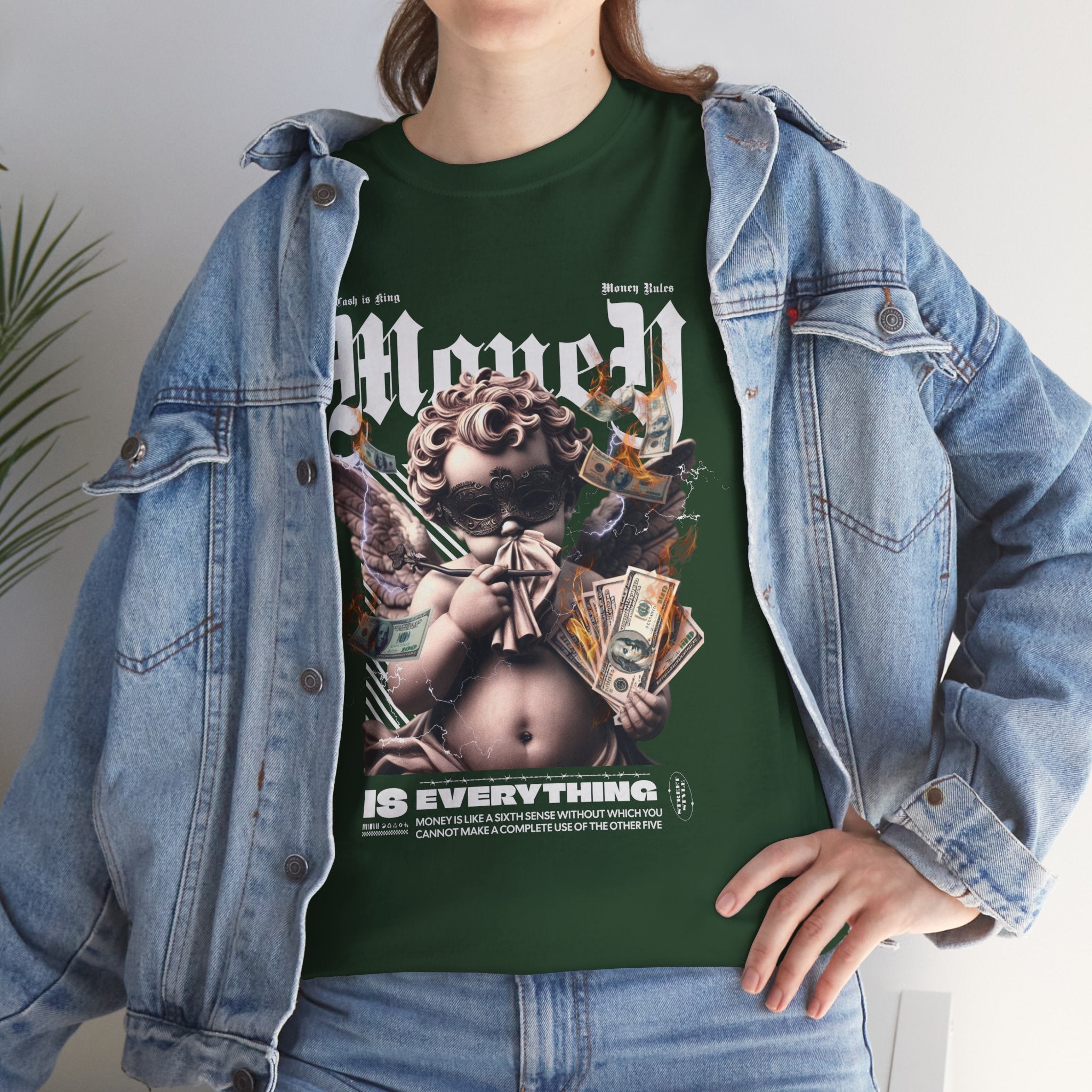 Money is Everything: Opulent Cherub Streetwear Design