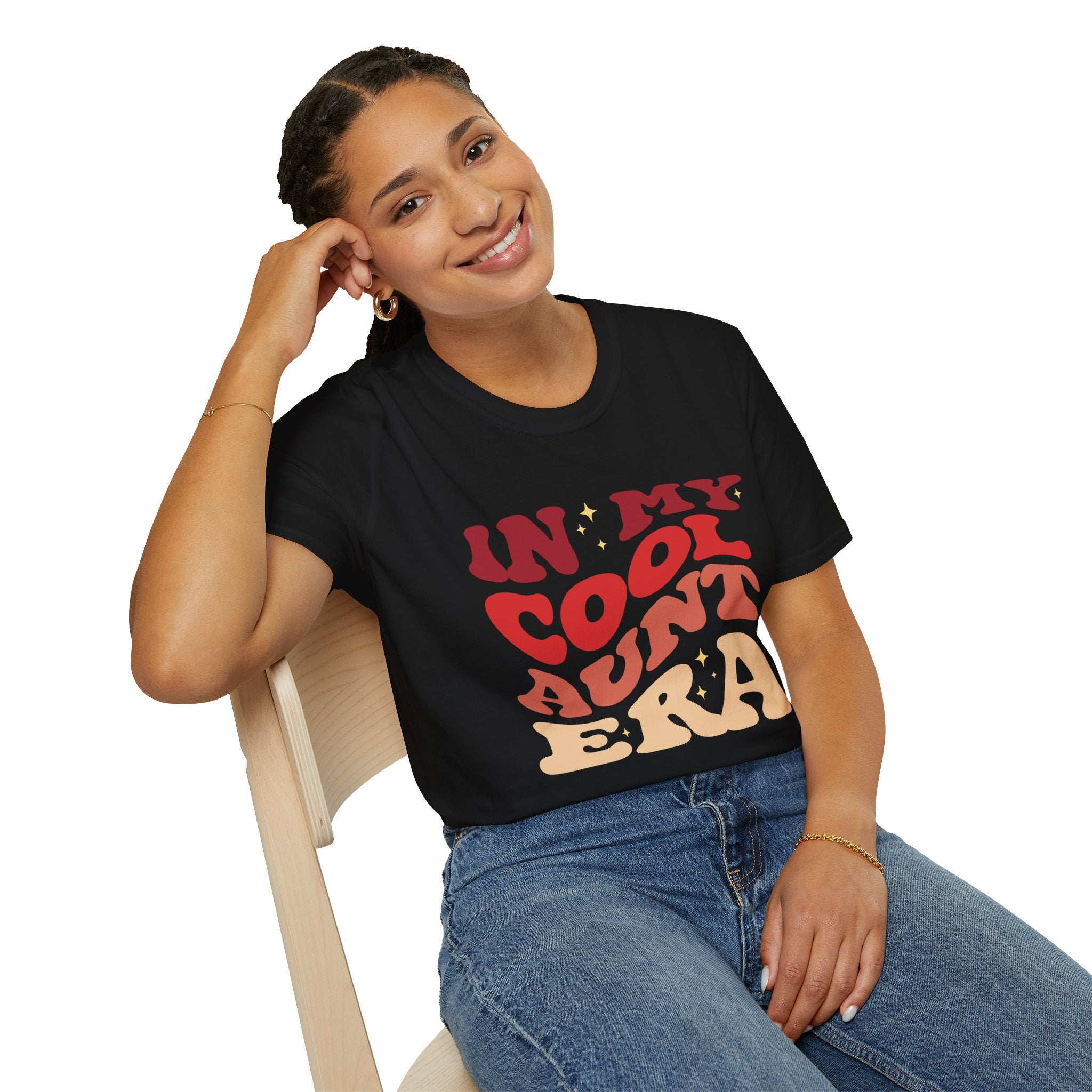 Cool Aunt T-Shirt – “In My Cool Aunt Era” Fun Auntie Gift Tee for Birthdays, Family Gatherings, and Everyday Wear