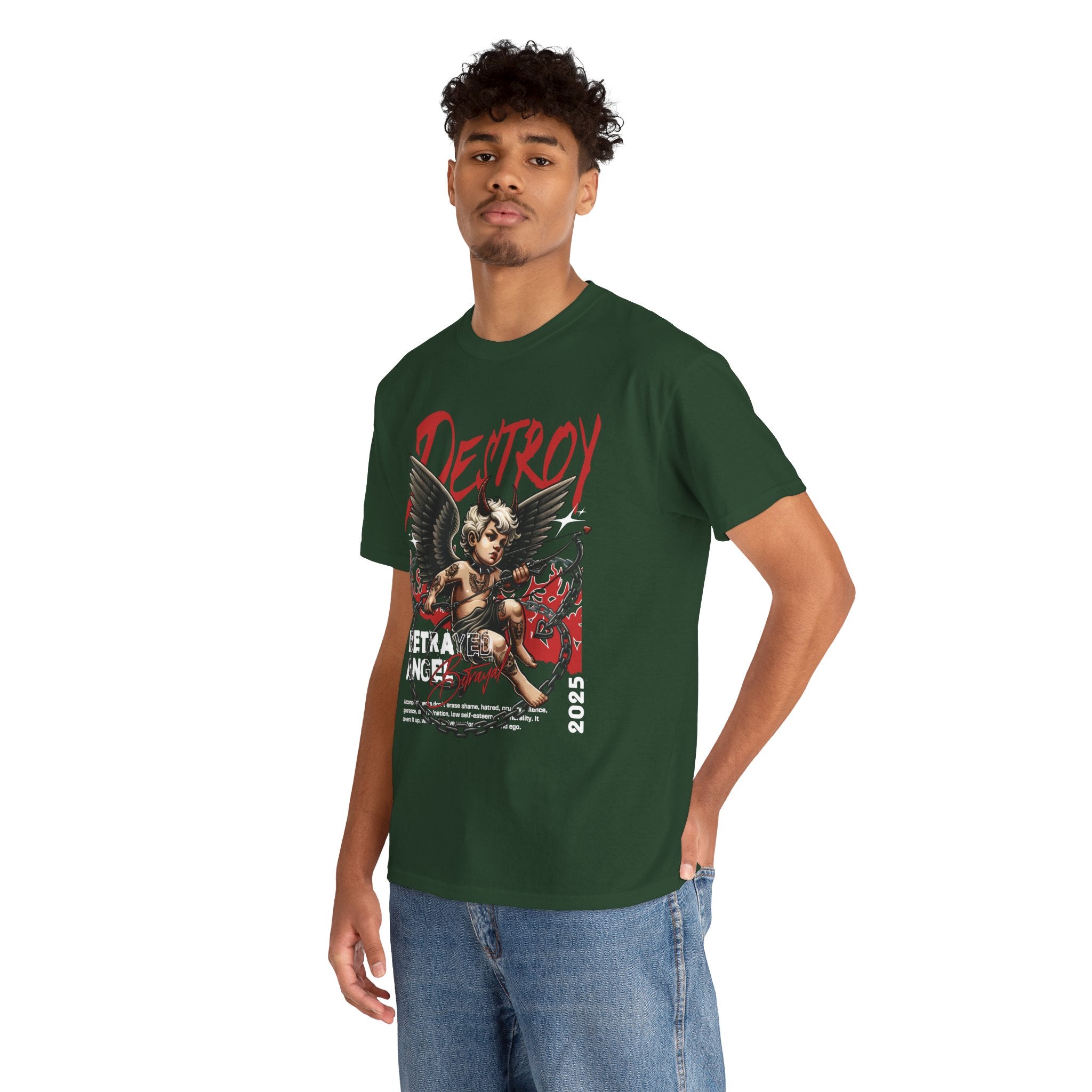 Destroyed Innocence: Betrayed Angel Streetwear Graphic