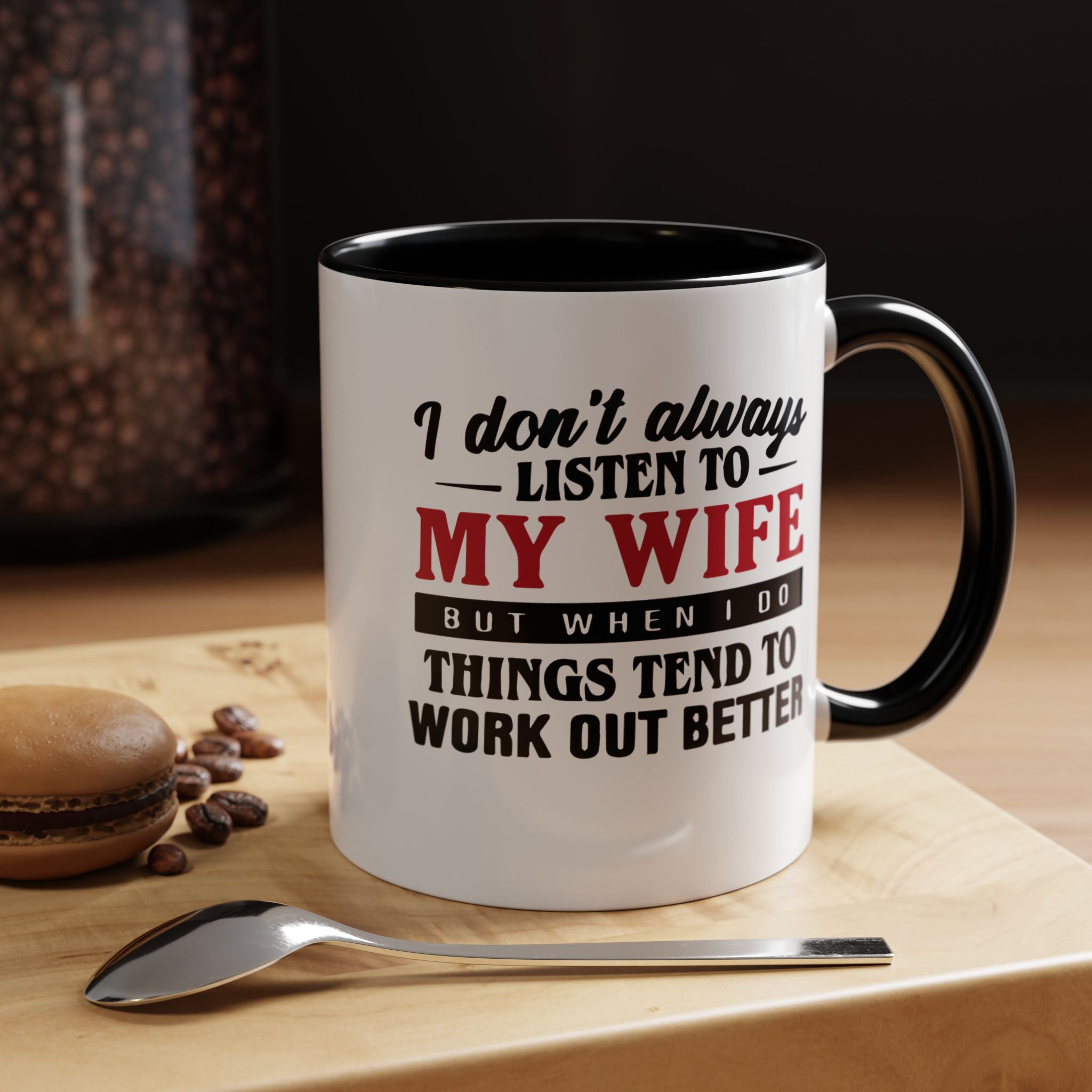 Funny Husband Coffee Mug – 11oz & 15oz Humor Quote, Colorful Interior
