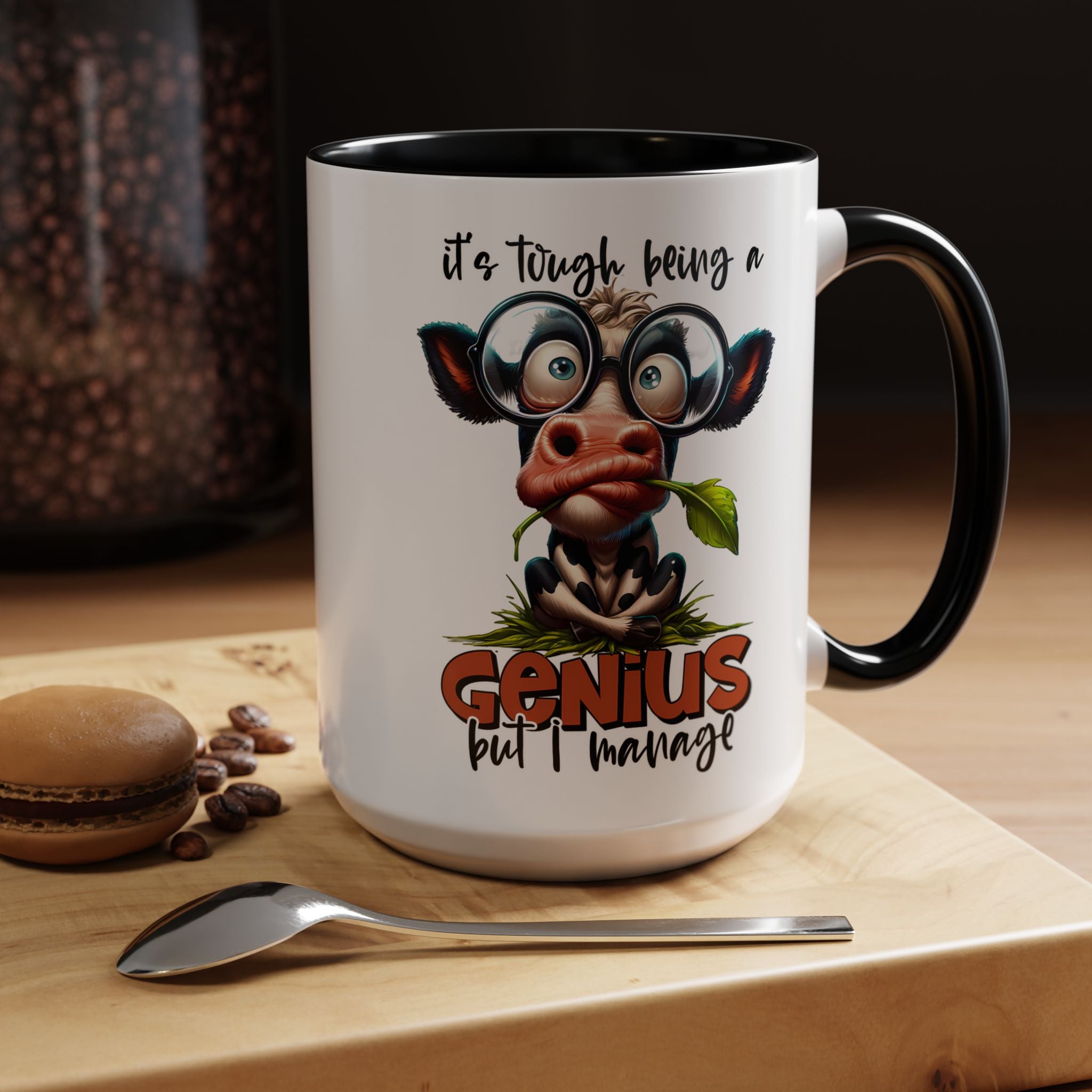 Moo-dest Genius Coffee Mug