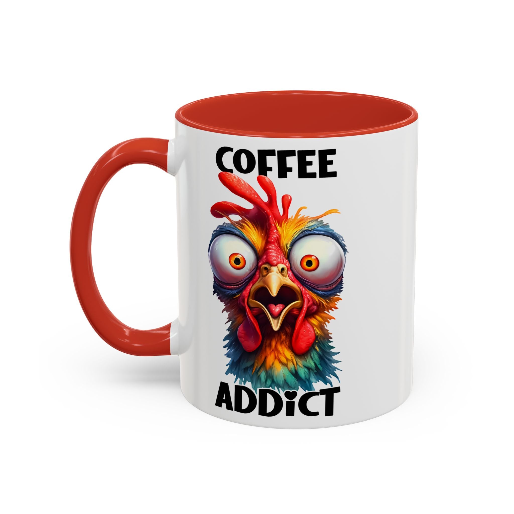 Coffee Addict – Perplexed Chicken Mug