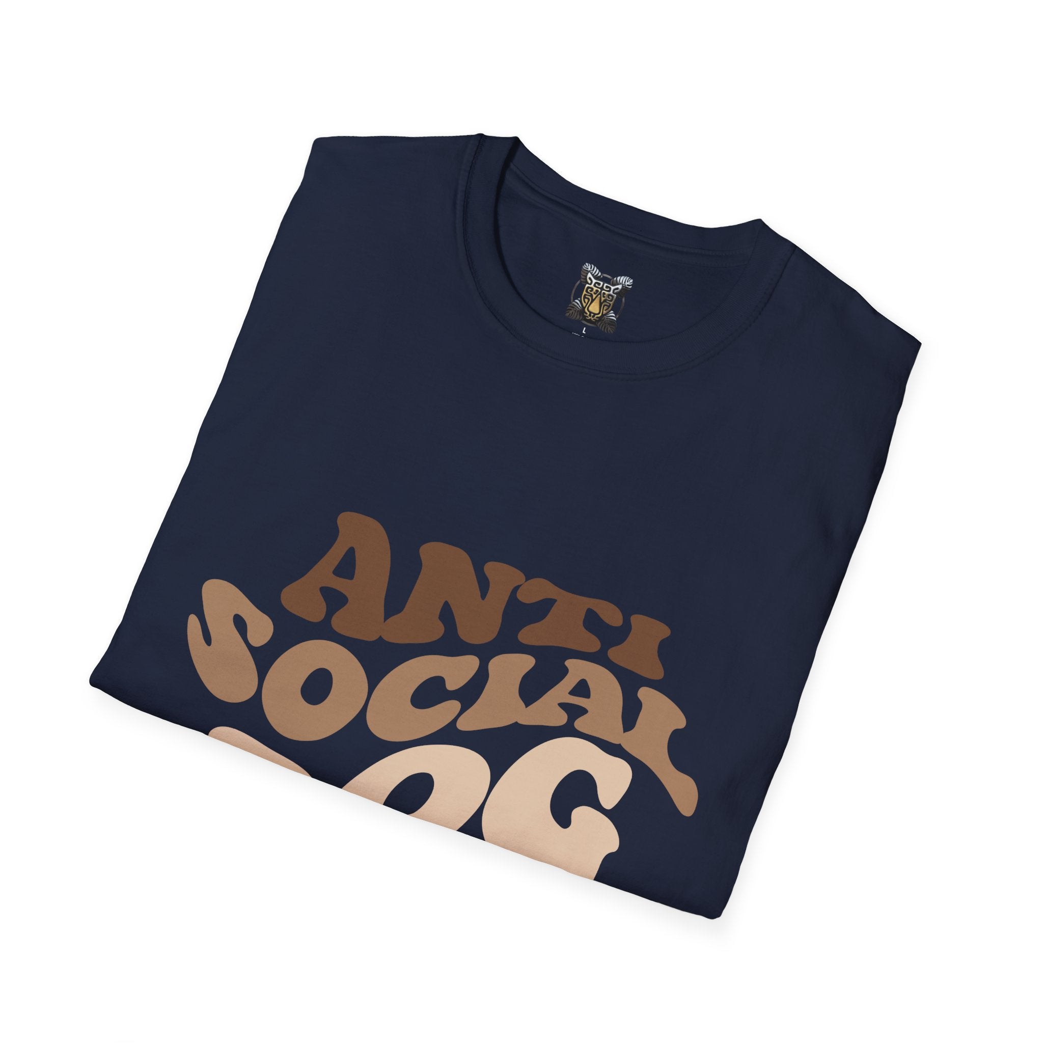 Anti Social Dog Club T-Shirt – Funny Dog Lover Graphic Tee, Introvert Pet Owner Shirt, Unisex Casual Apparel
