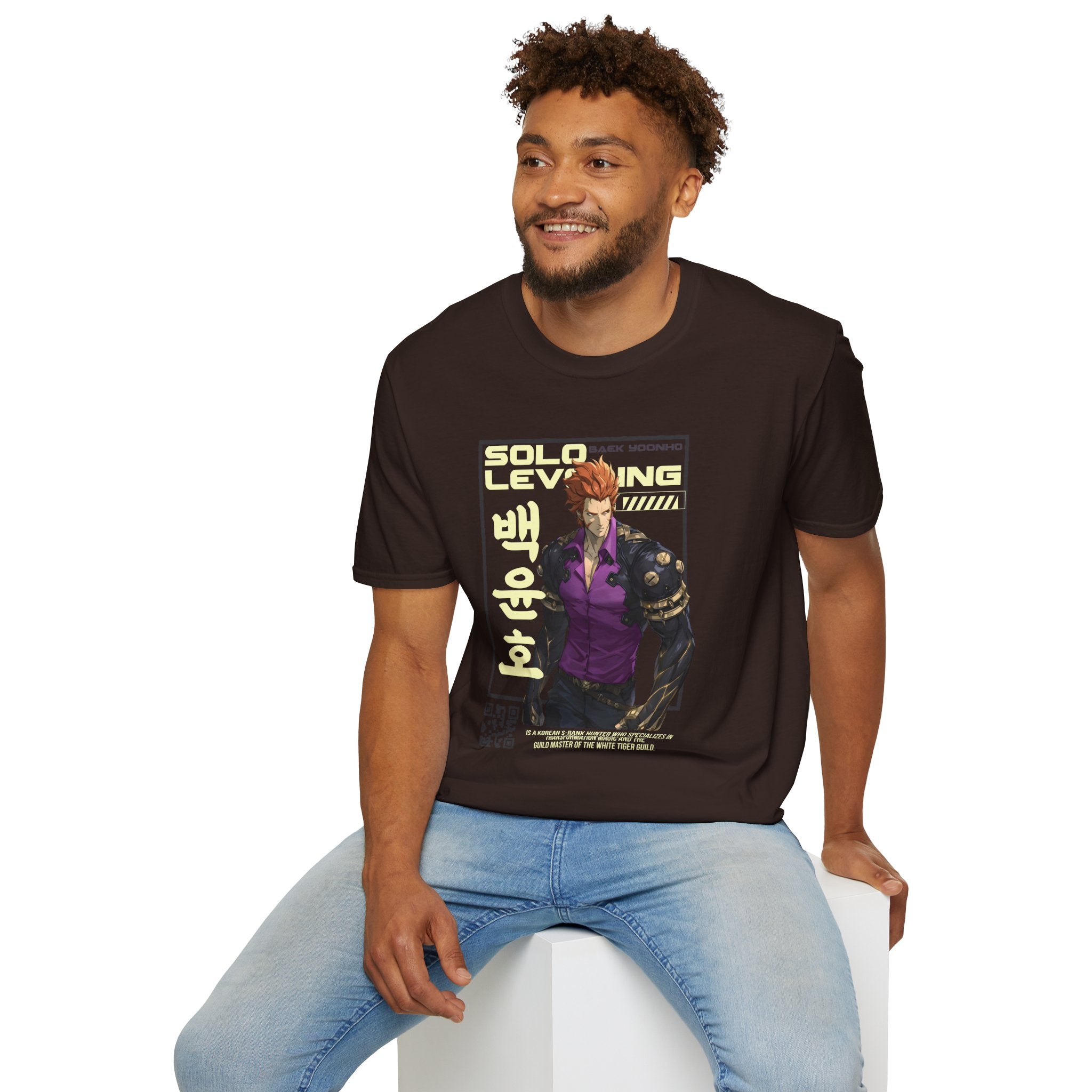 Solo Leveling T-Shirt – Baek Yoonho Anime Graphic Tee for Fans of Manhwa