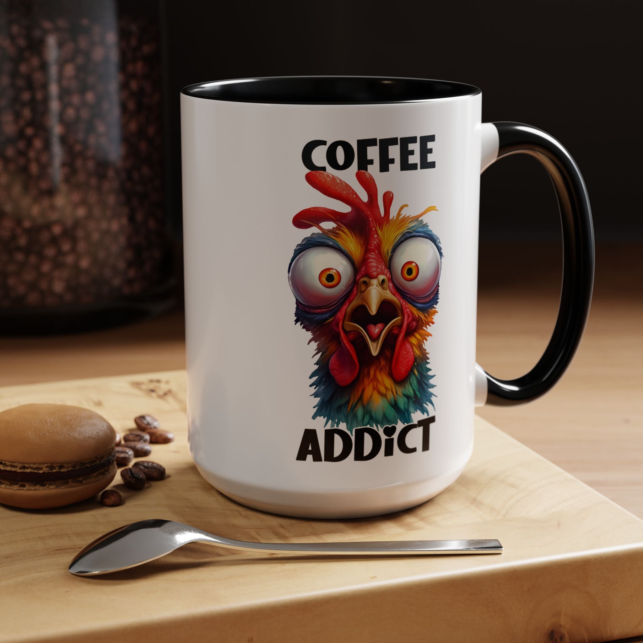 Coffee Addict – Perplexed Chicken Mug
