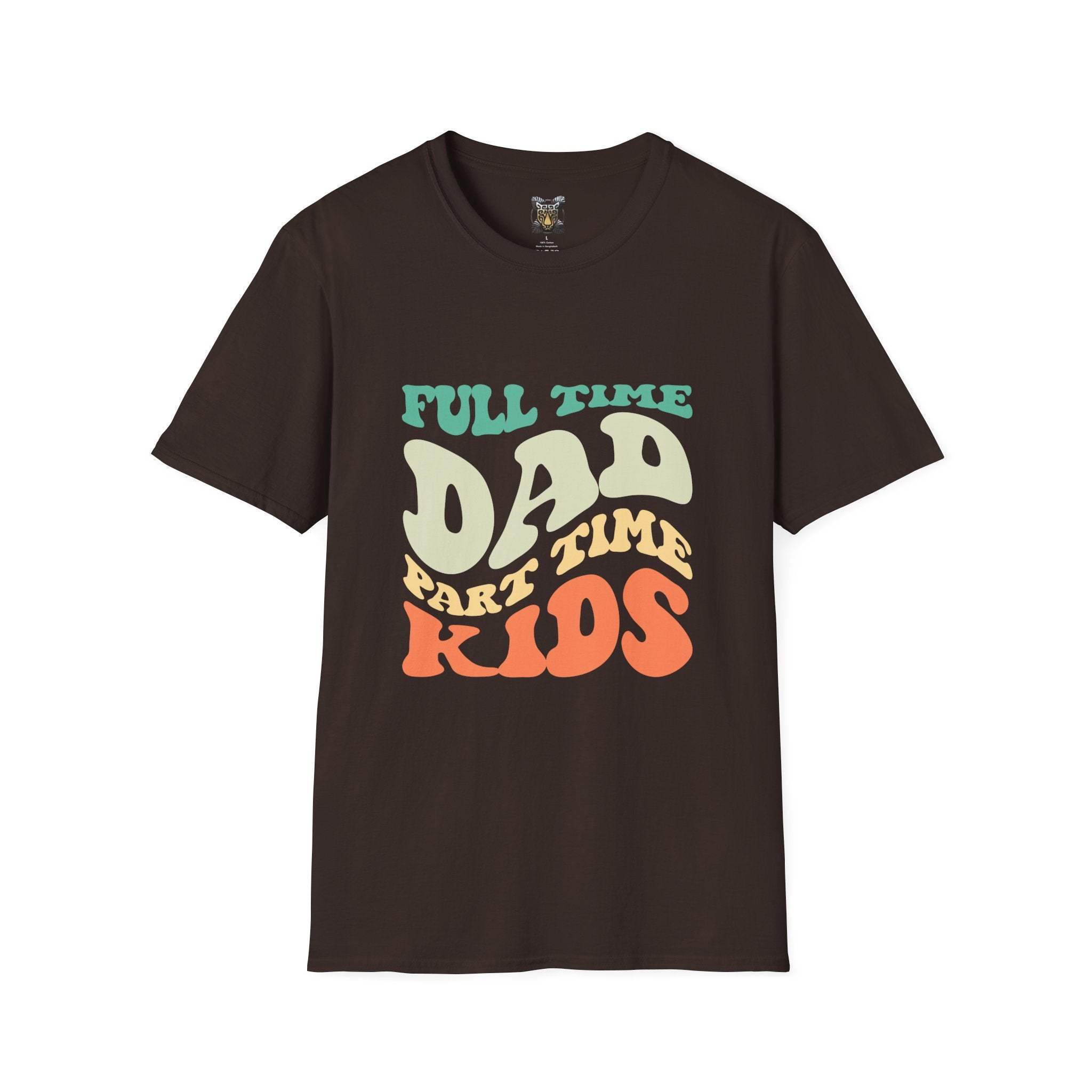 Funny Dad T-Shirt – “Full-Time Dad, Part-Time Kids” Gift for Fathers, Parenting Humor, and Family Life
