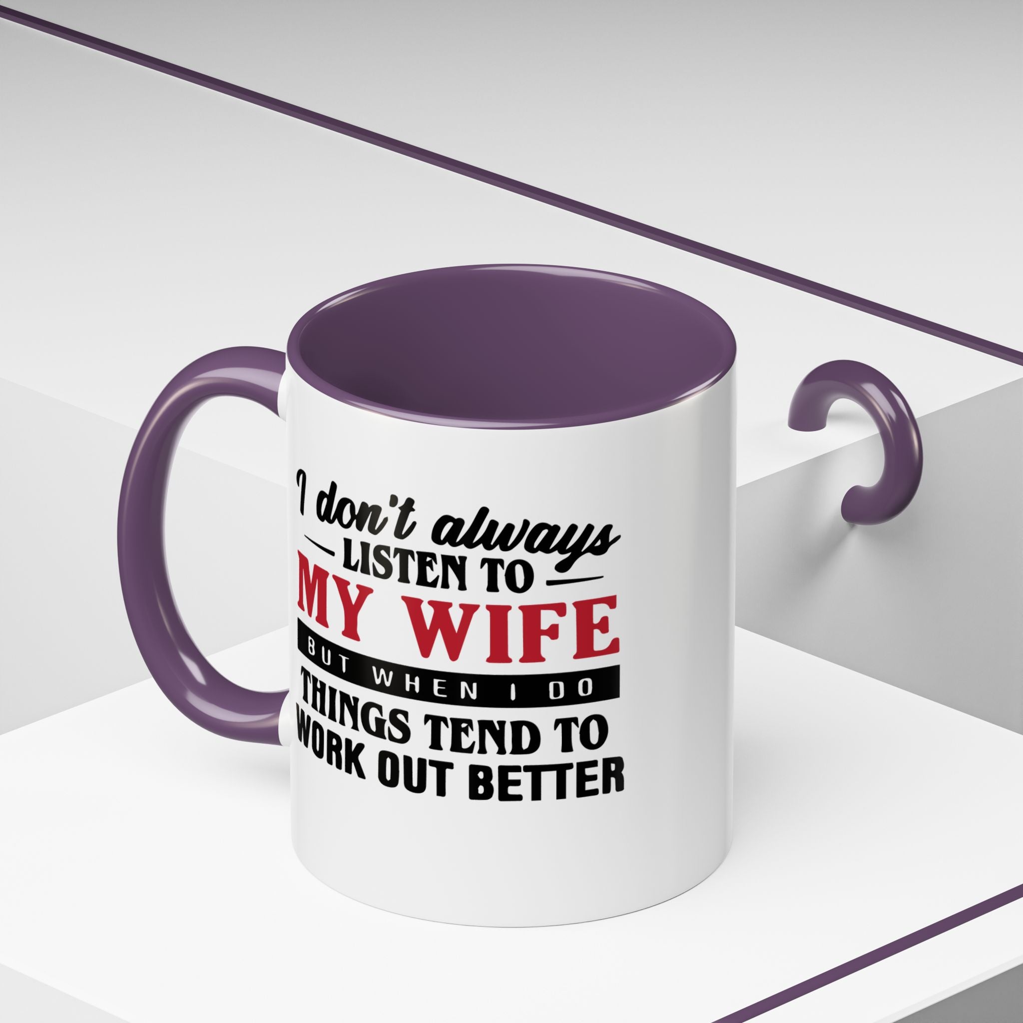 Funny Husband Coffee Mug – 11oz & 15oz Humor Quote, Colorful Interior