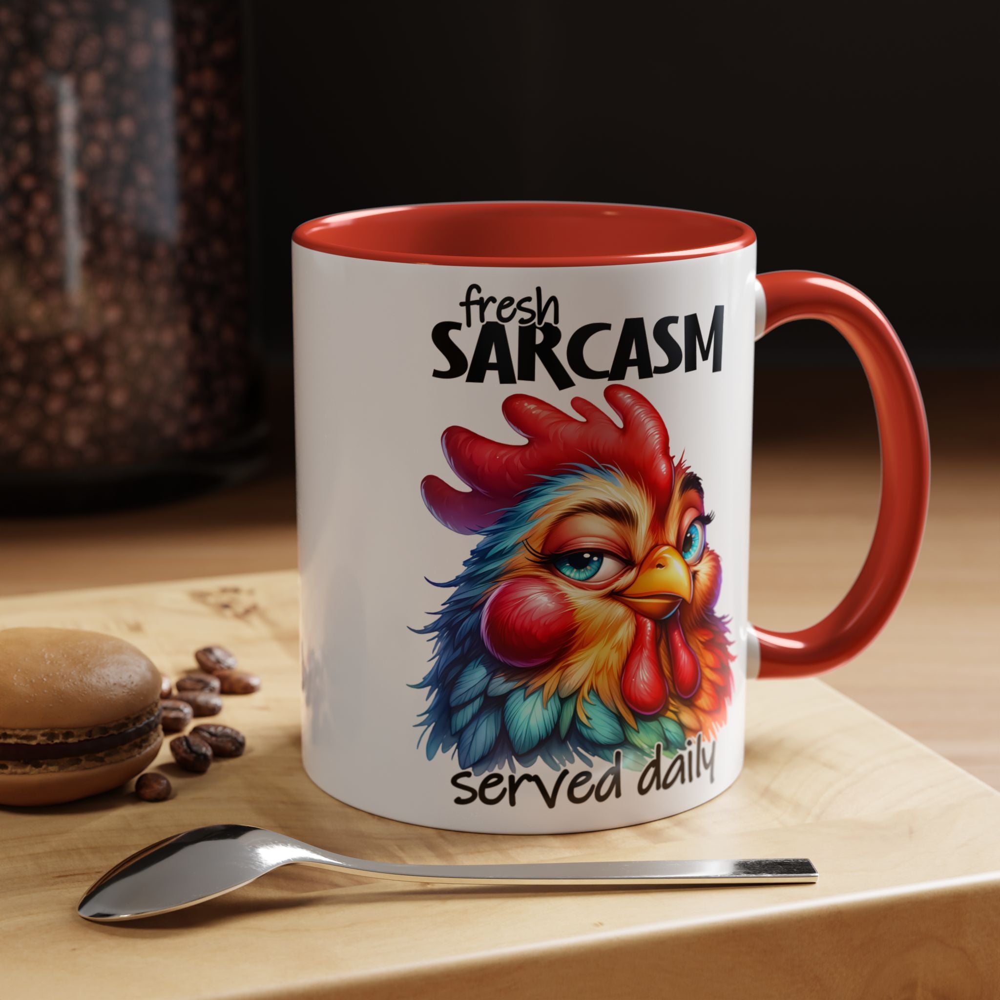 Fresh Sarcasm Served Daily – Chubby Chicken Mug